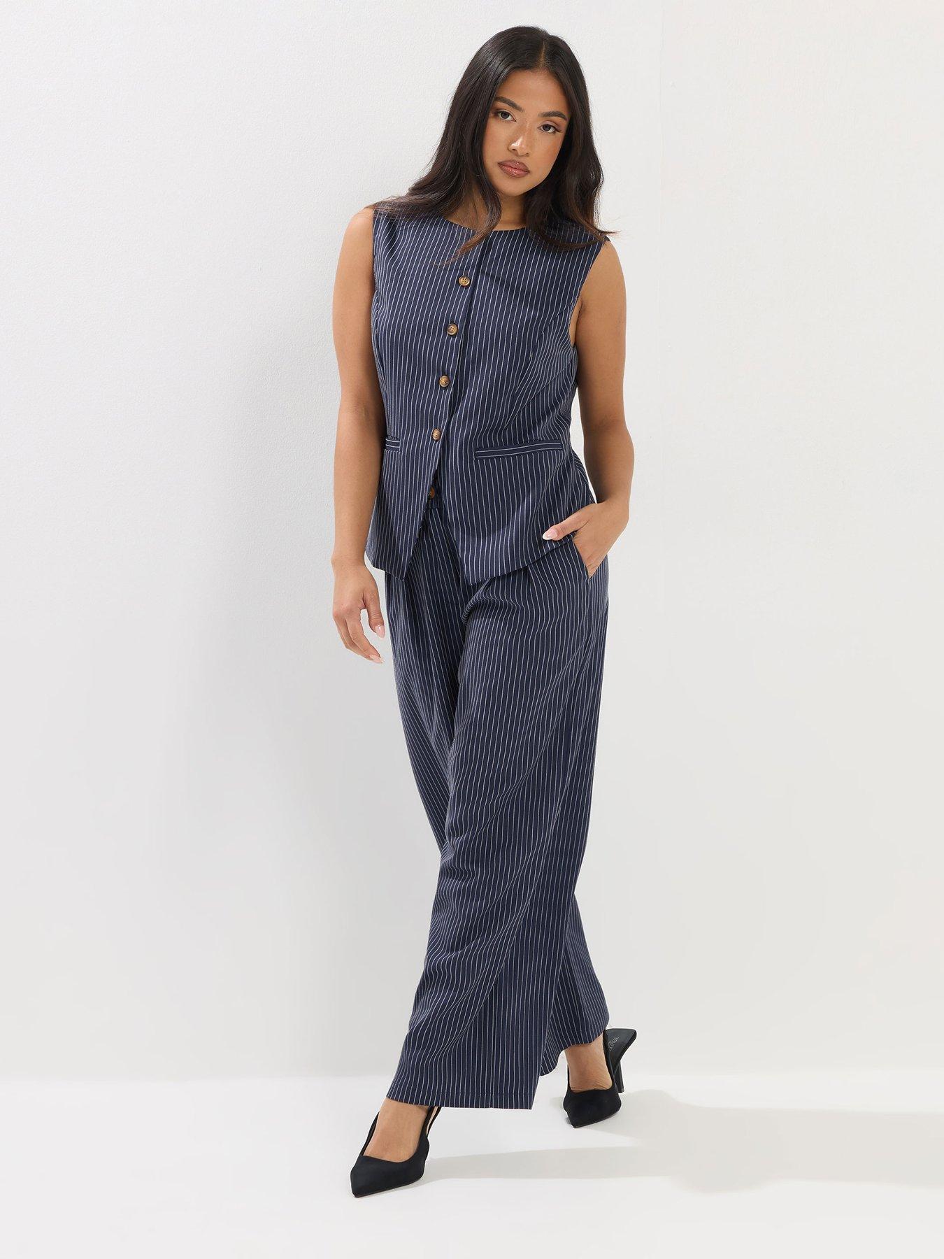 pixiegirl-petite-pinstripe-high-neck-waistcoat-blueback