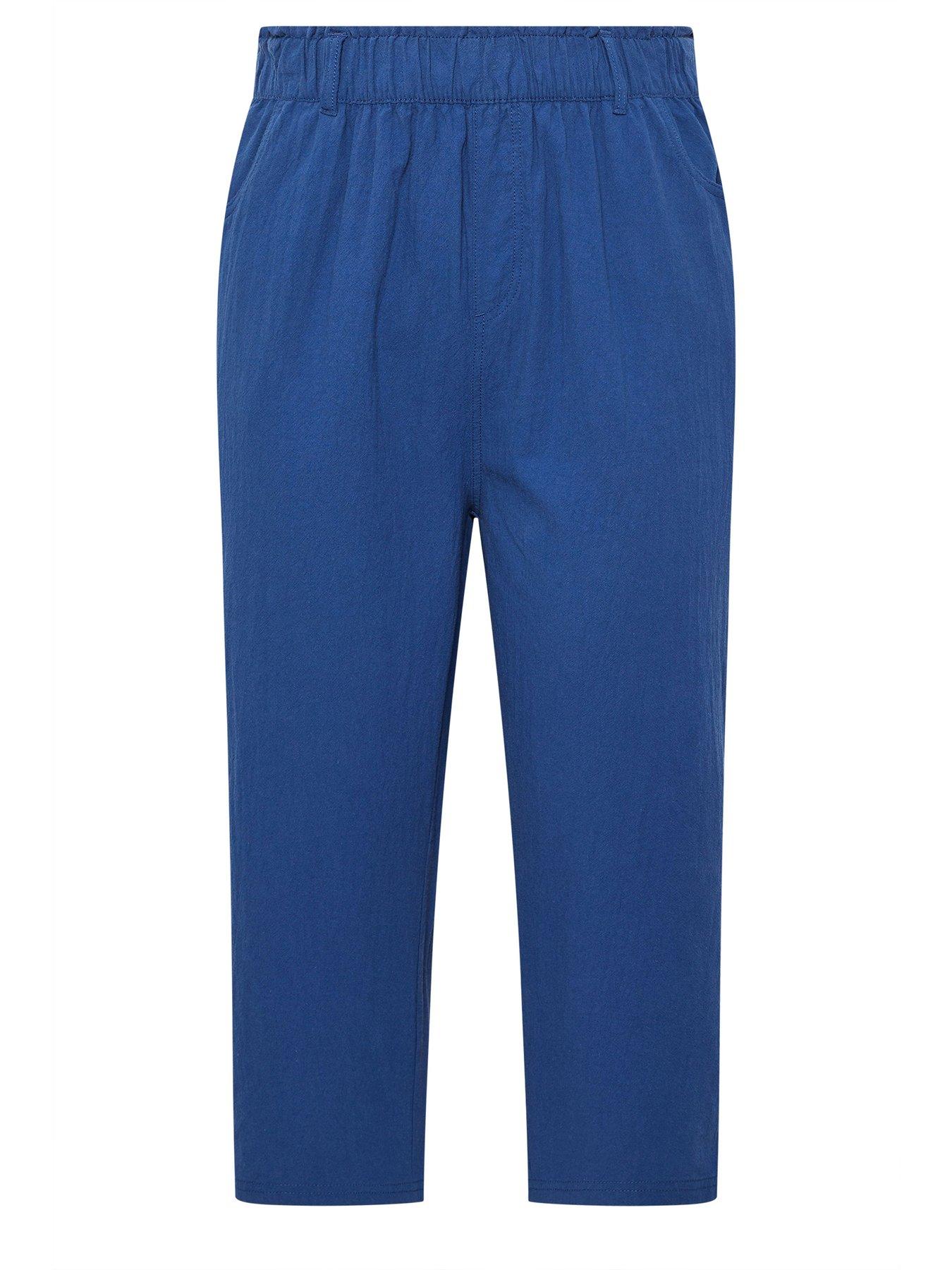 yours-curve-cool-cotton-cropped-trouser-bluedetail