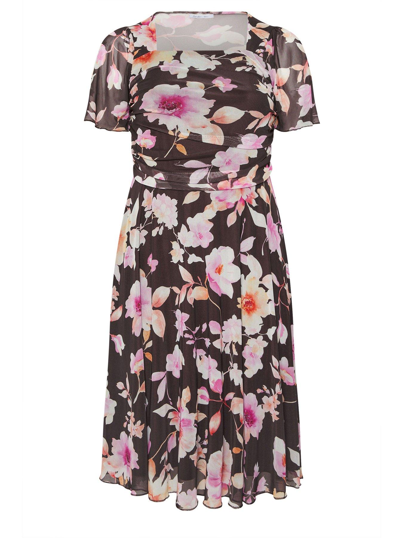 yours-curve-floral-mesh-square-neck-dressdetail