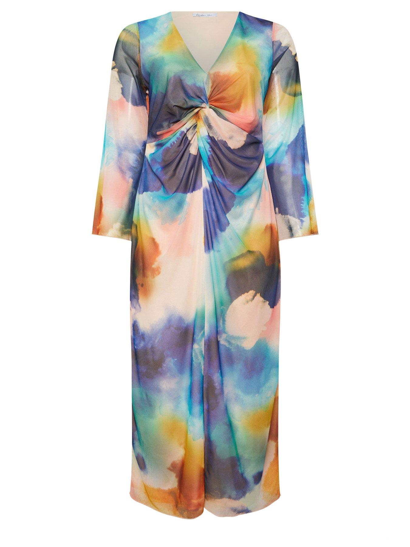 yours-curve-blur-knot-mesh-maxi-dressdetail