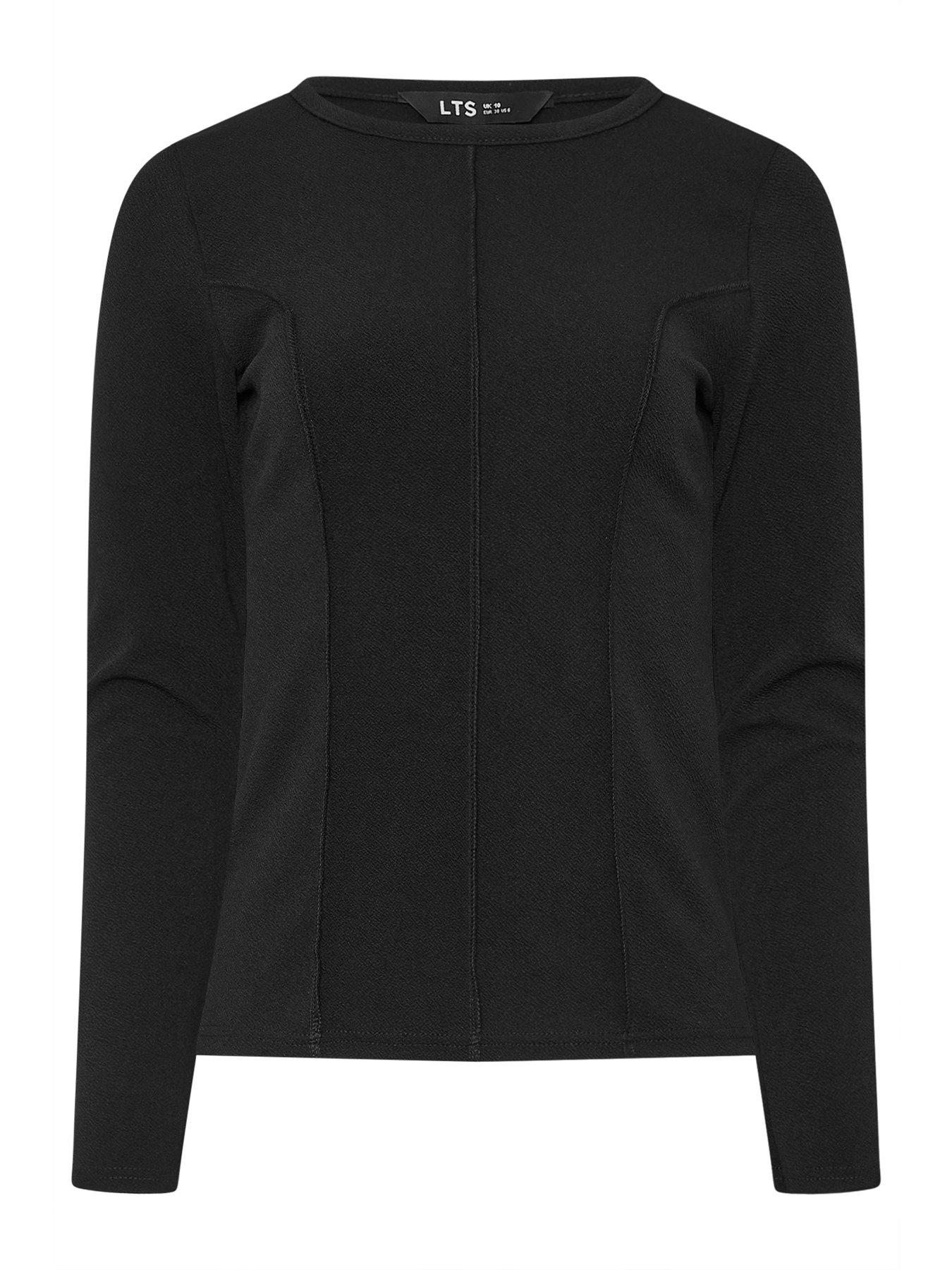Image 5 of 5 of Long Tall Sally Tall Seamed Top - Black