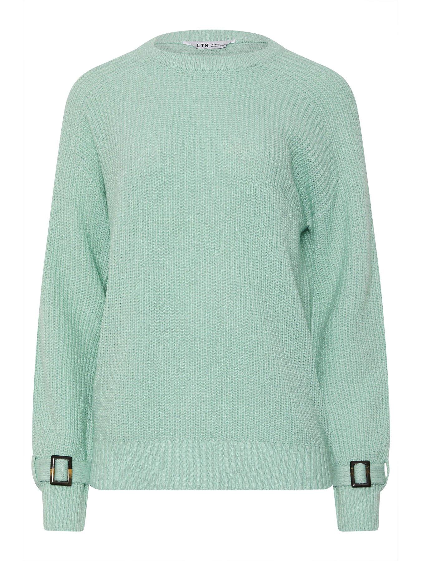 Image 5 of 5 of Long Tall Sally Tall Buckle Sleeve Jumper - Green