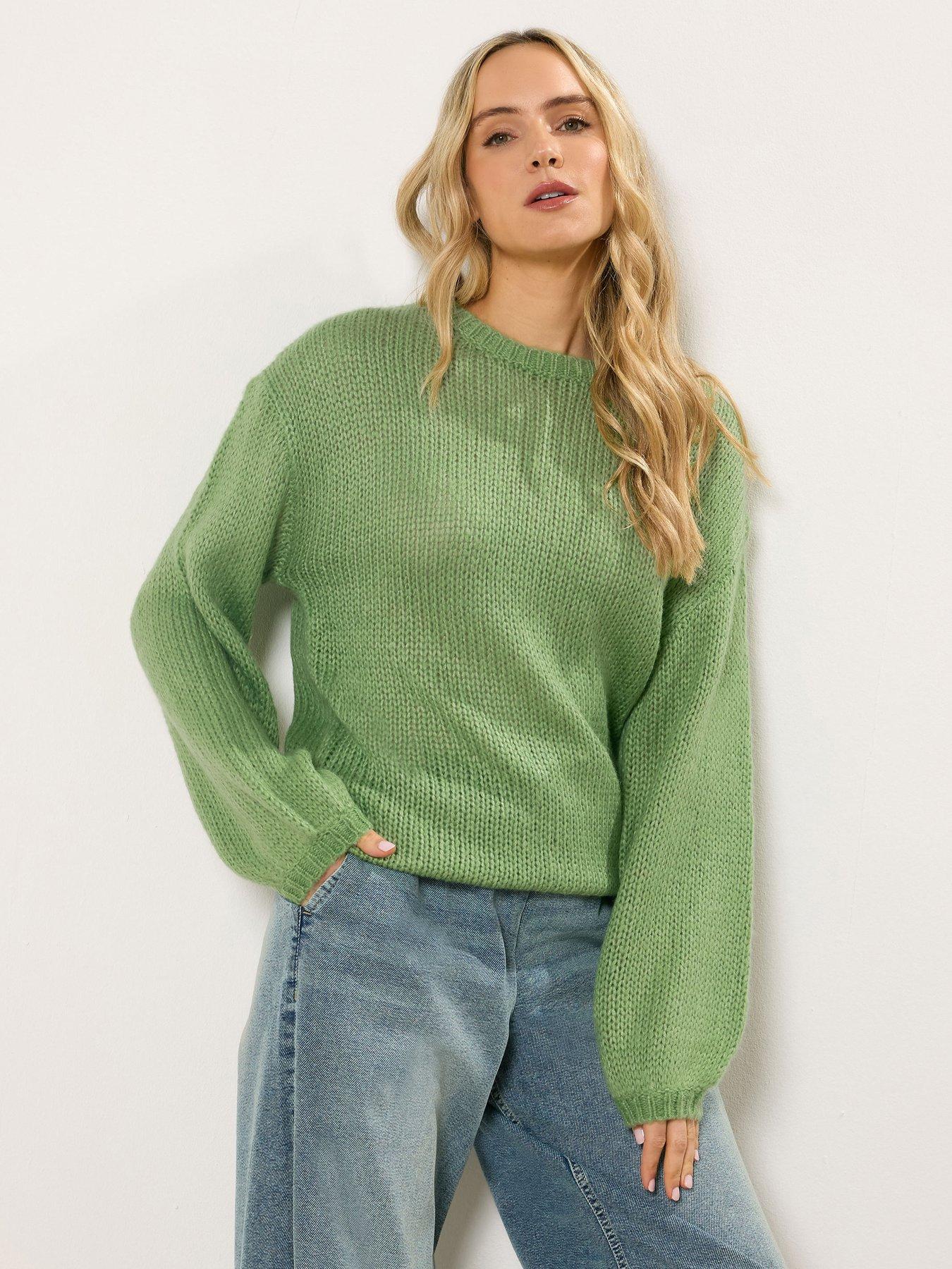 long-tall-sally-balloon-sleeve-jumper-green