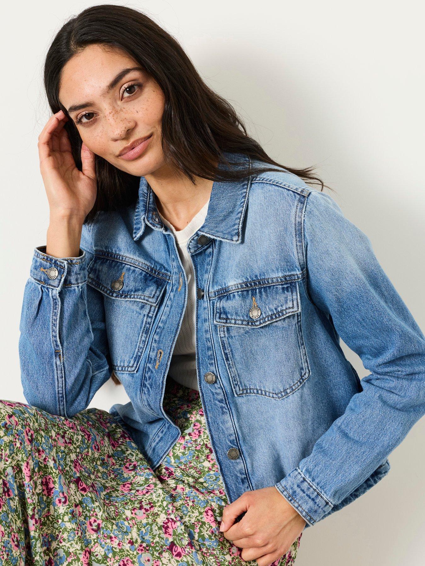 Image 5 of 6 of FatFace Thea Denim Jacket - Denim Vintage