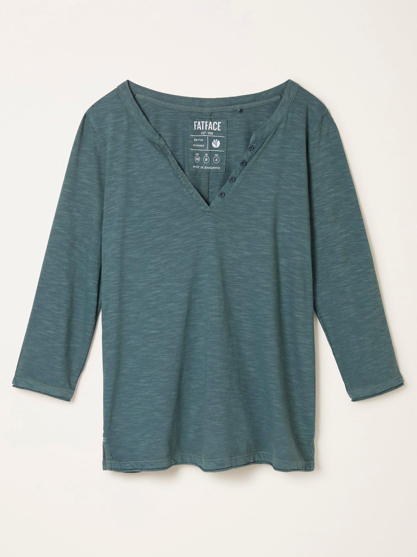 Image 5 of 5 of FatFace Aster 3Qtr T-Shirt - Blue