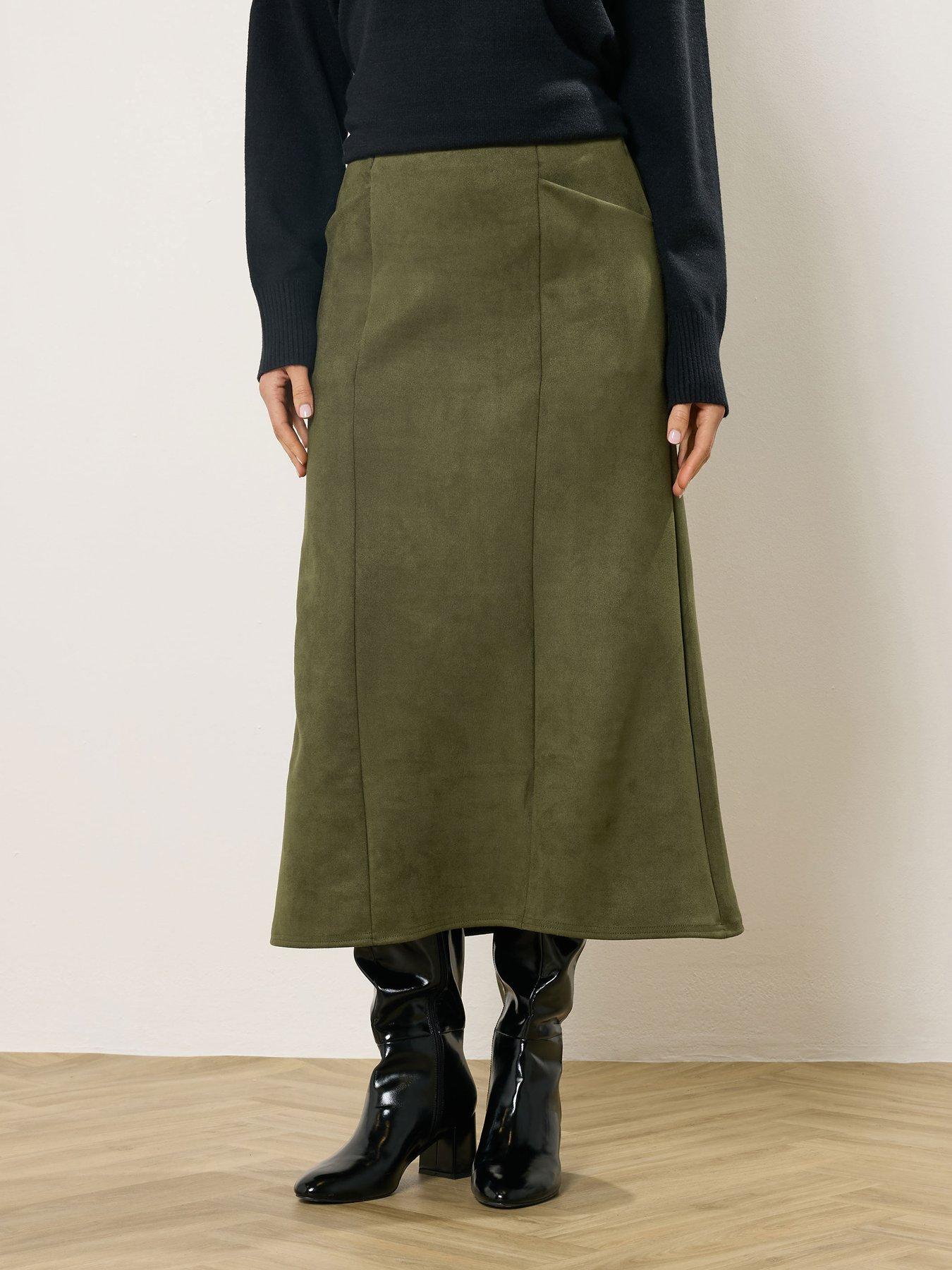 long-tall-sally-suedette-midaxi-skirt-green