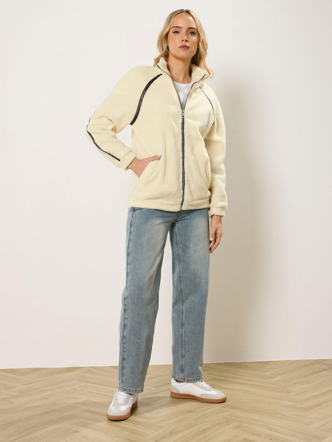 long-tall-sally-tall-taped-detail-fleece-zip-jacket-creamback