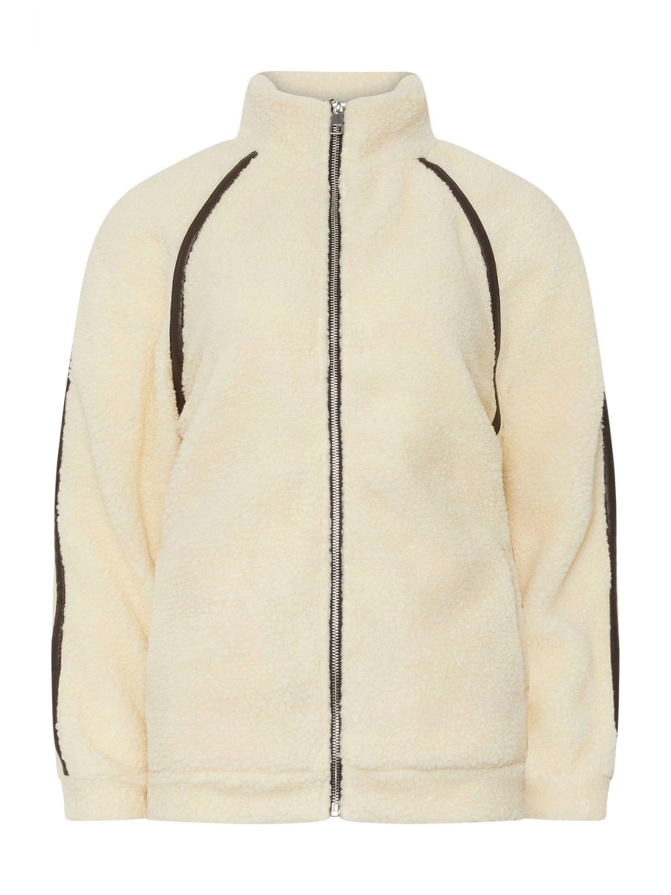 long-tall-sally-tall-taped-detail-fleece-zip-jacket-creamdetail