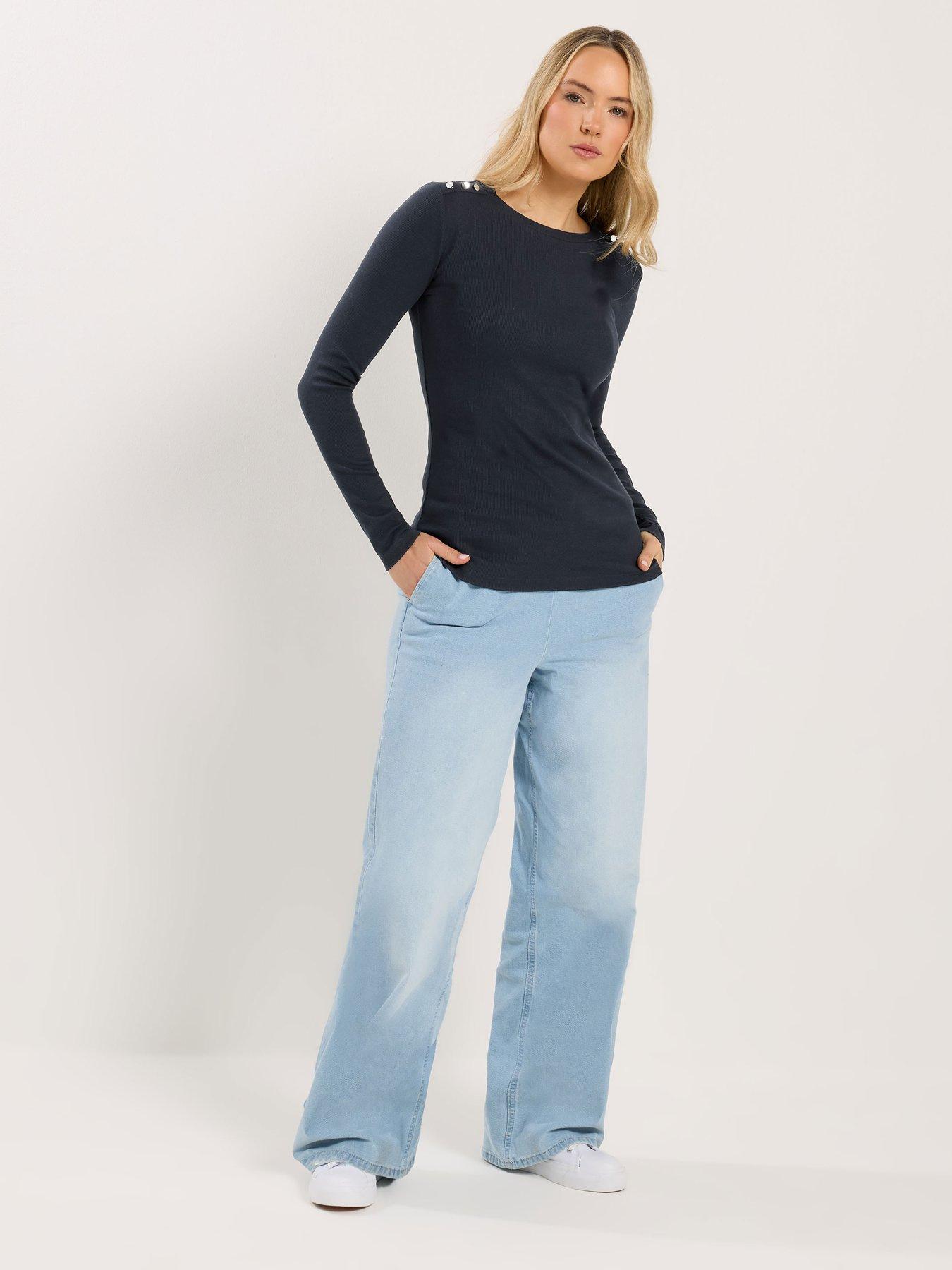 long-tall-sally-tall-rib-button-t-shirtback