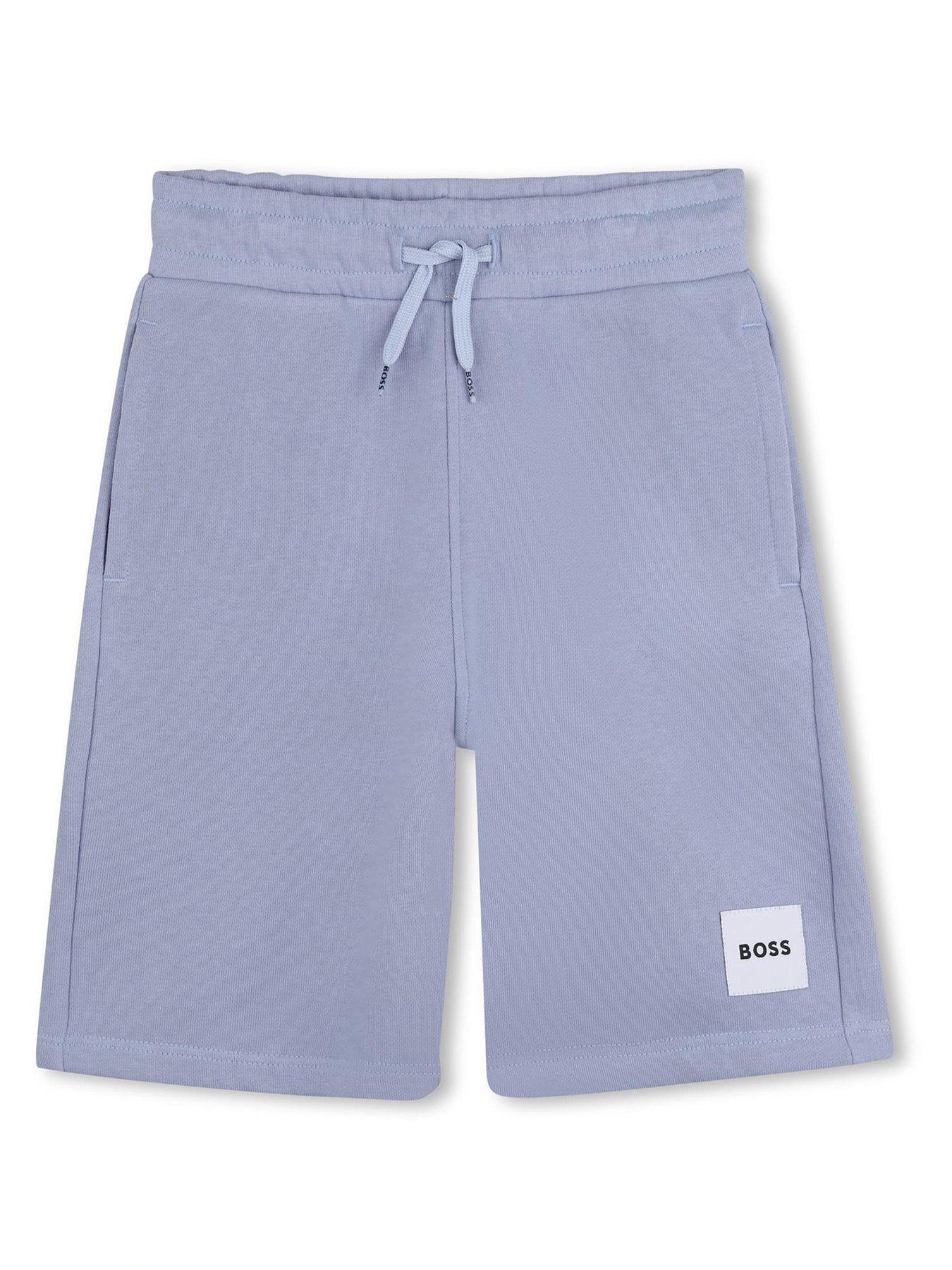 boss-boys-logo-shorts-blue