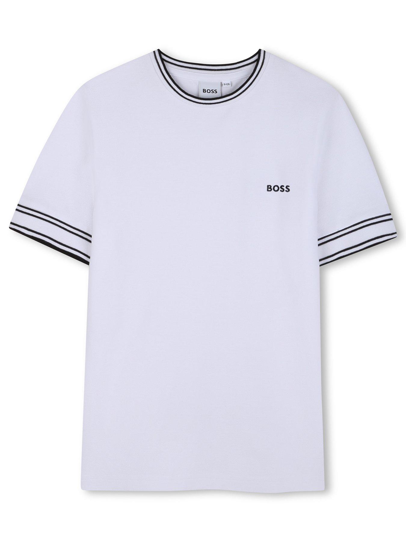 boss-boys-tipped-short-sleeve-t-shirt-whitefront