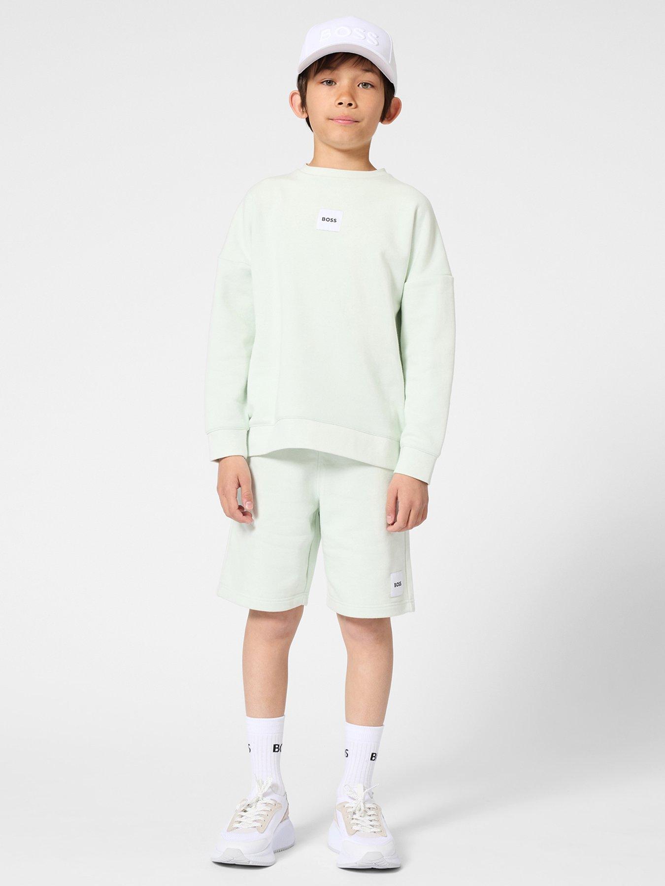 boss-boys-logo-sweat-top-light-greenfront