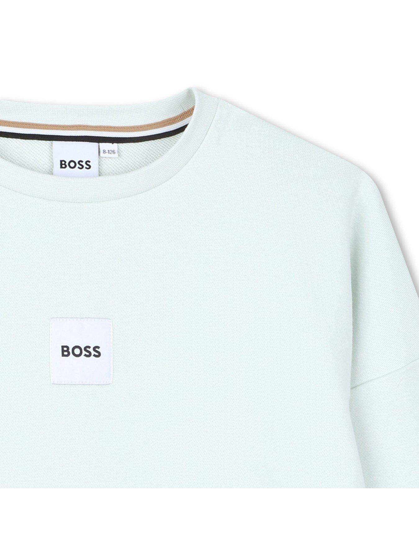 boss-boys-logo-sweat-top-light-greenoutfit