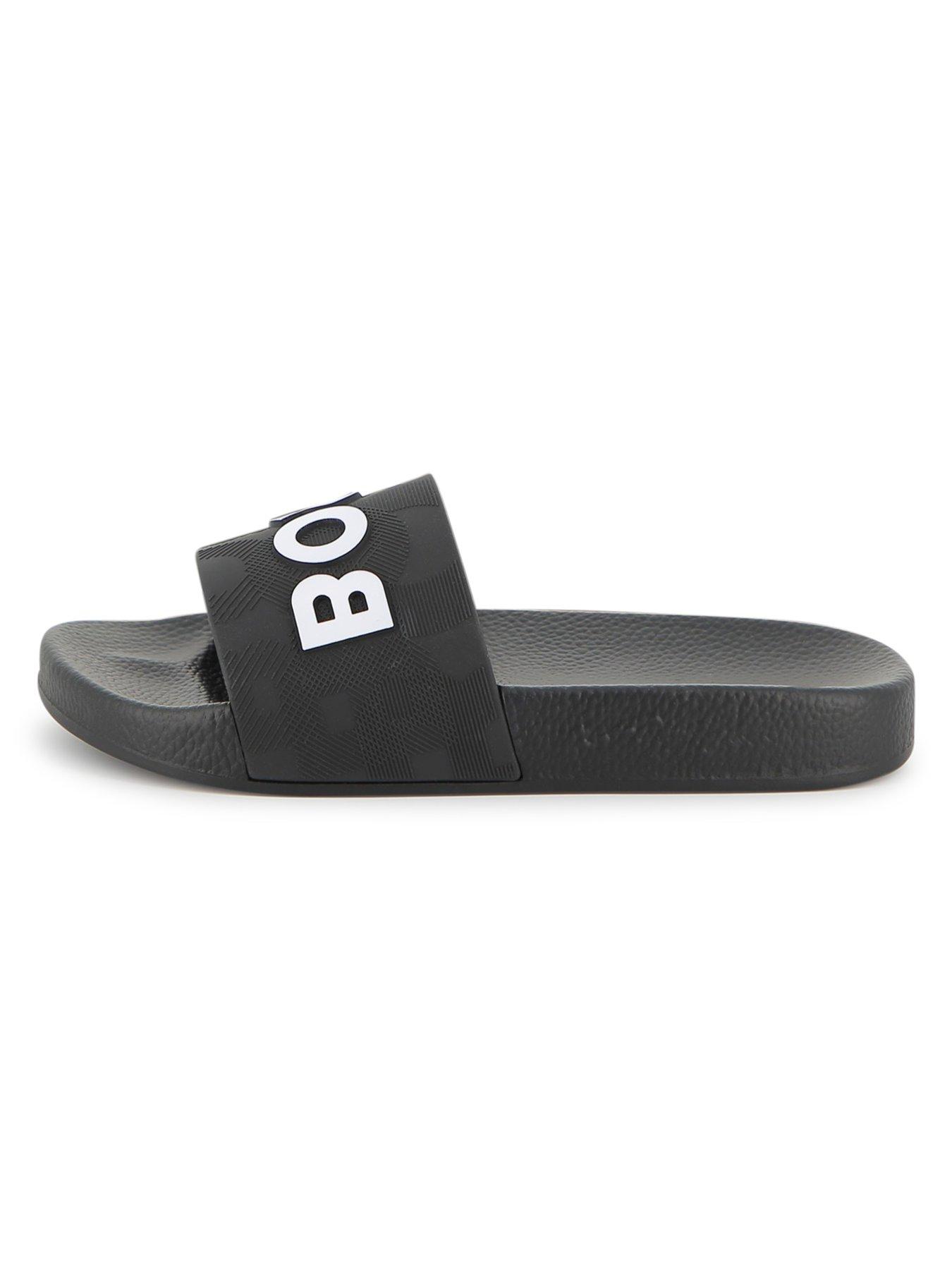 Image 6 of 6 of BOSS Boys Logo Slider - Black