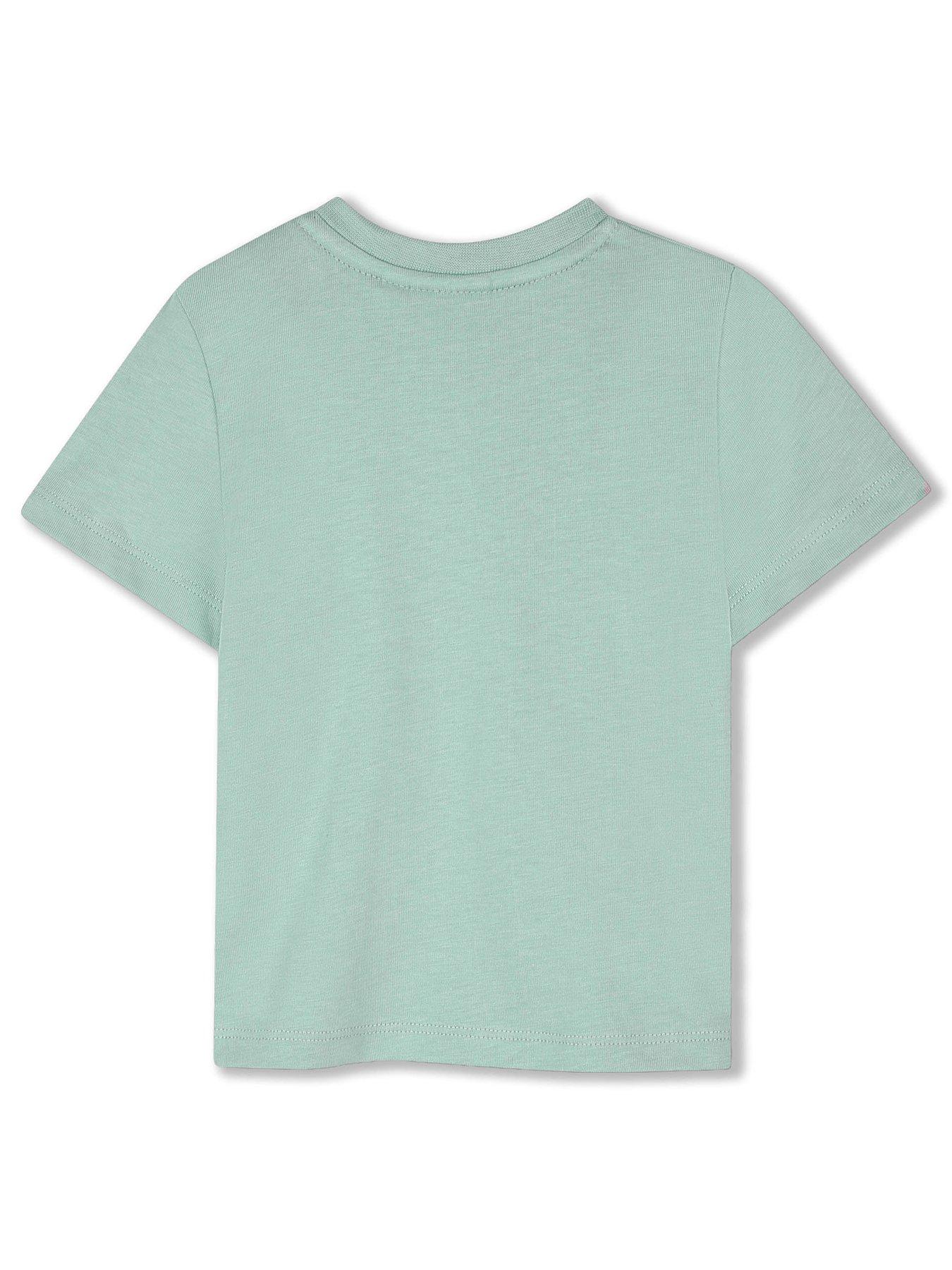 Image 2 of 3 of BOSS Baby Boys Logo Short Sleeve T-shirt - Light Green