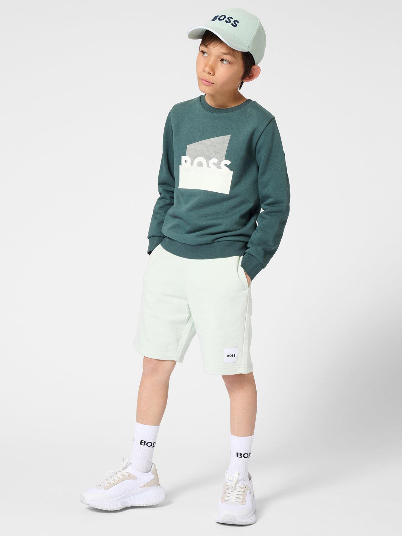 boss-boys-graphic-logo-sweat-top-greenfront