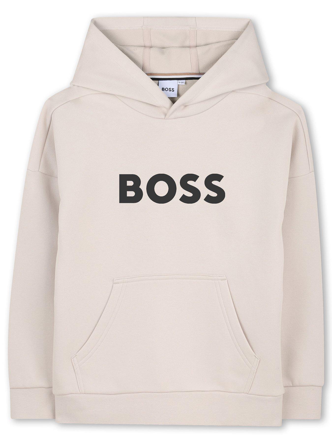 boss-boys-logo-hoodie-ivory