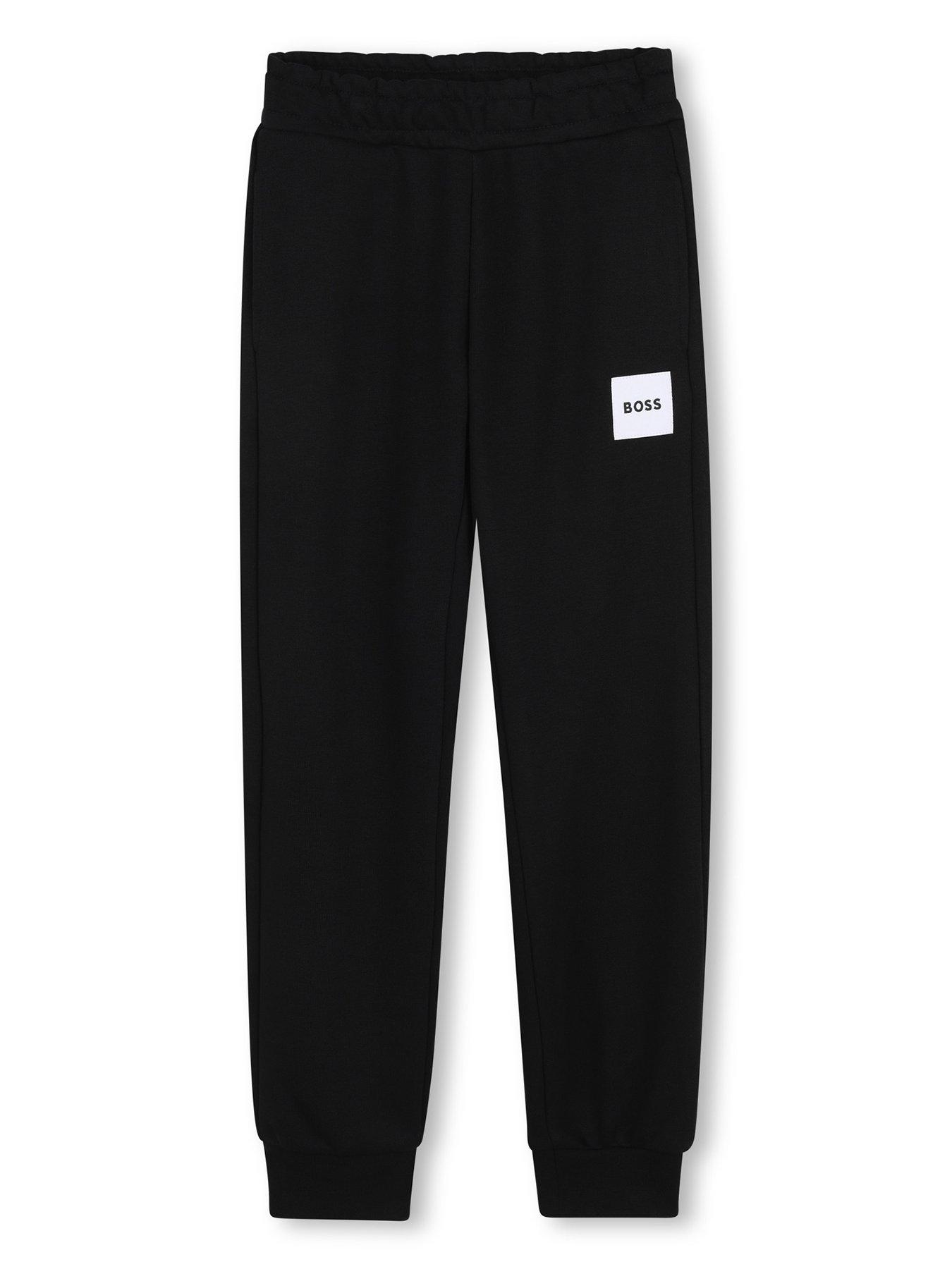 boss-boys-logo-jogging-bottoms-black