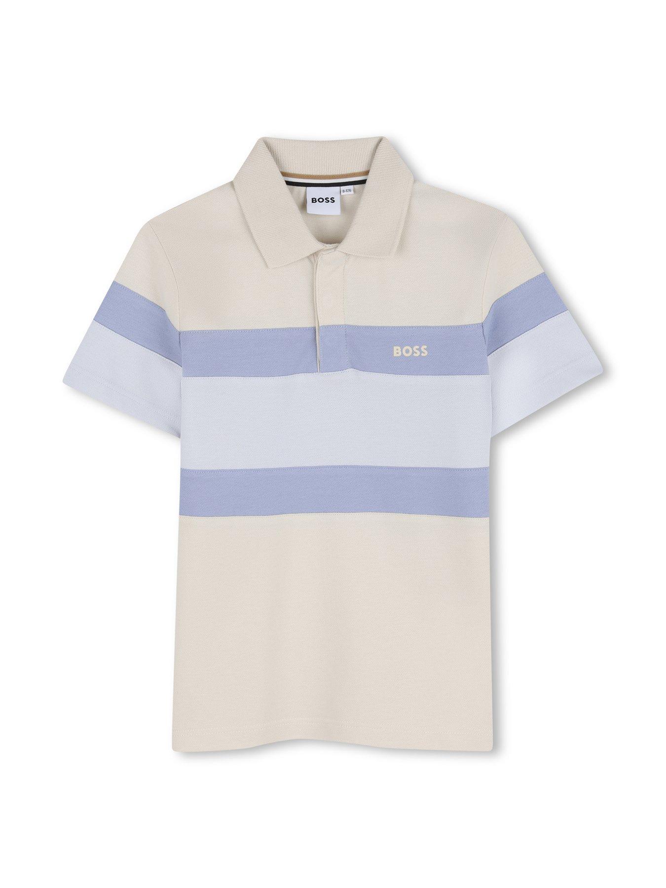 boss-boys-block-stripe-polo-and-short-set-multioutfit