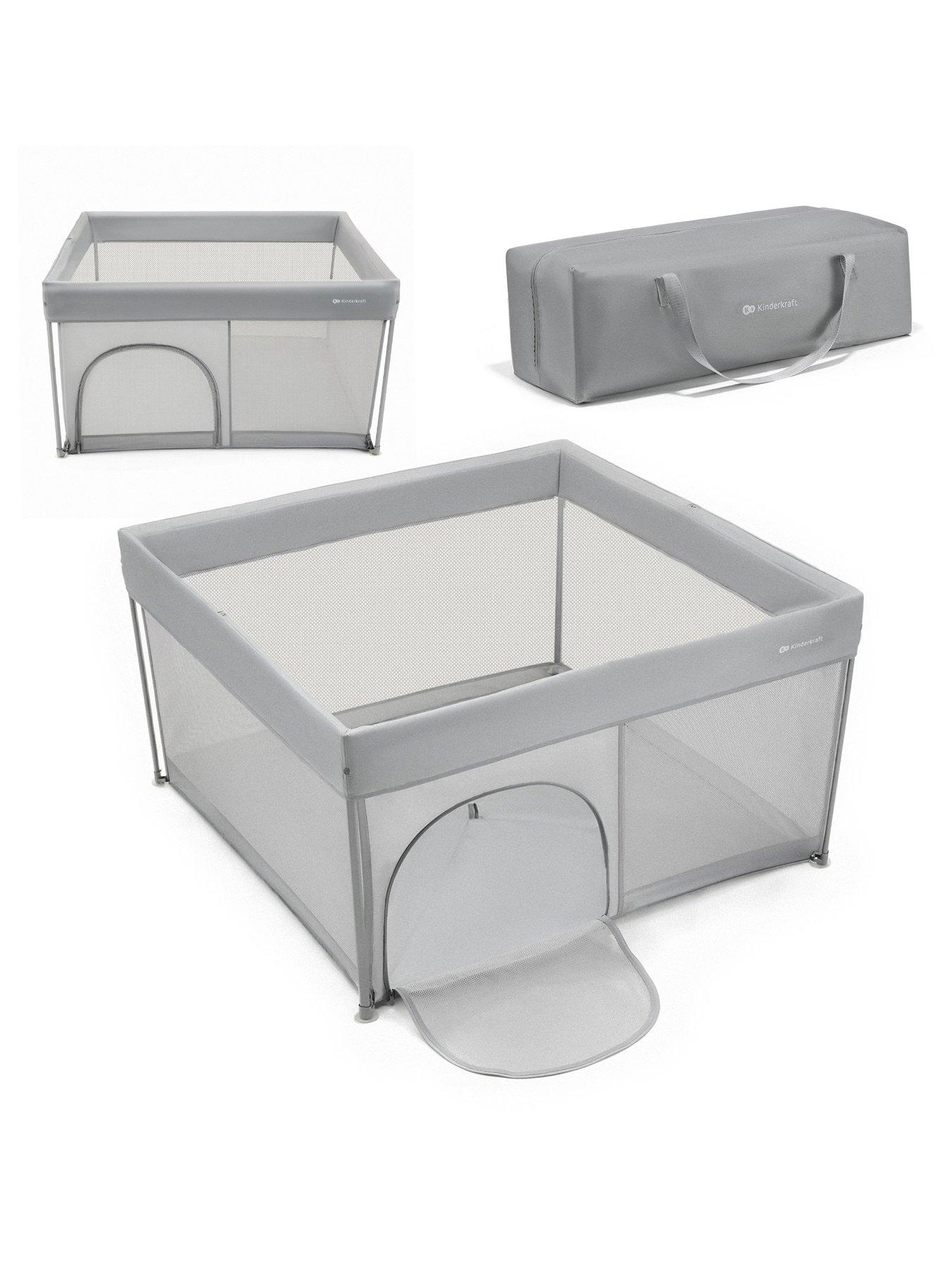 Image 1 of 8 of Kinderkraft Ziki Playpen - Grey
