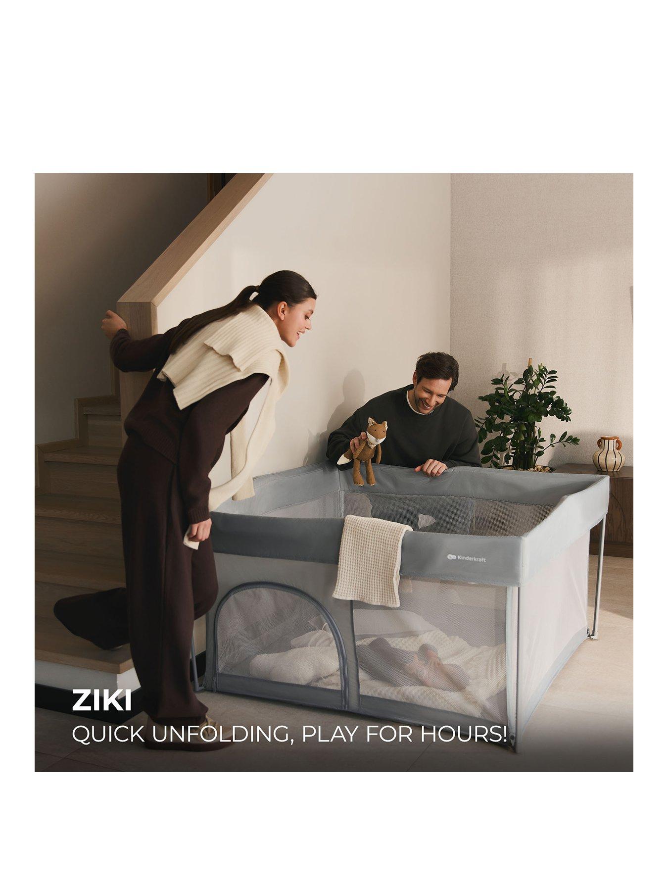 Image 2 of 8 of Kinderkraft Ziki Playpen - Grey