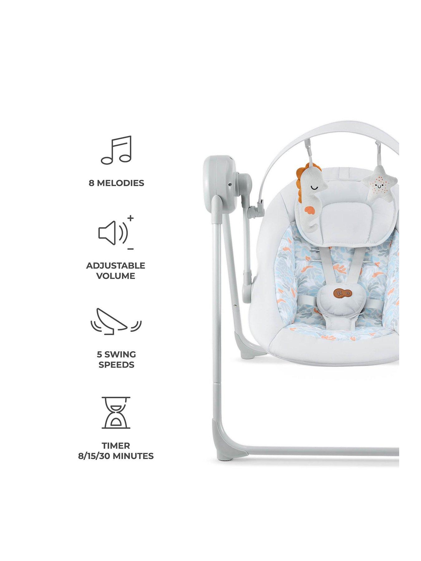 kinderkraft-swingee-electric-rocking-swing-greystillFront