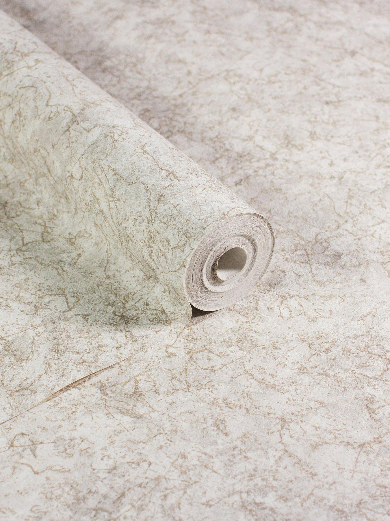 Image 2 of 7 of ARTHOUSE Textured Marble Ivory / Champagne Wallpaper