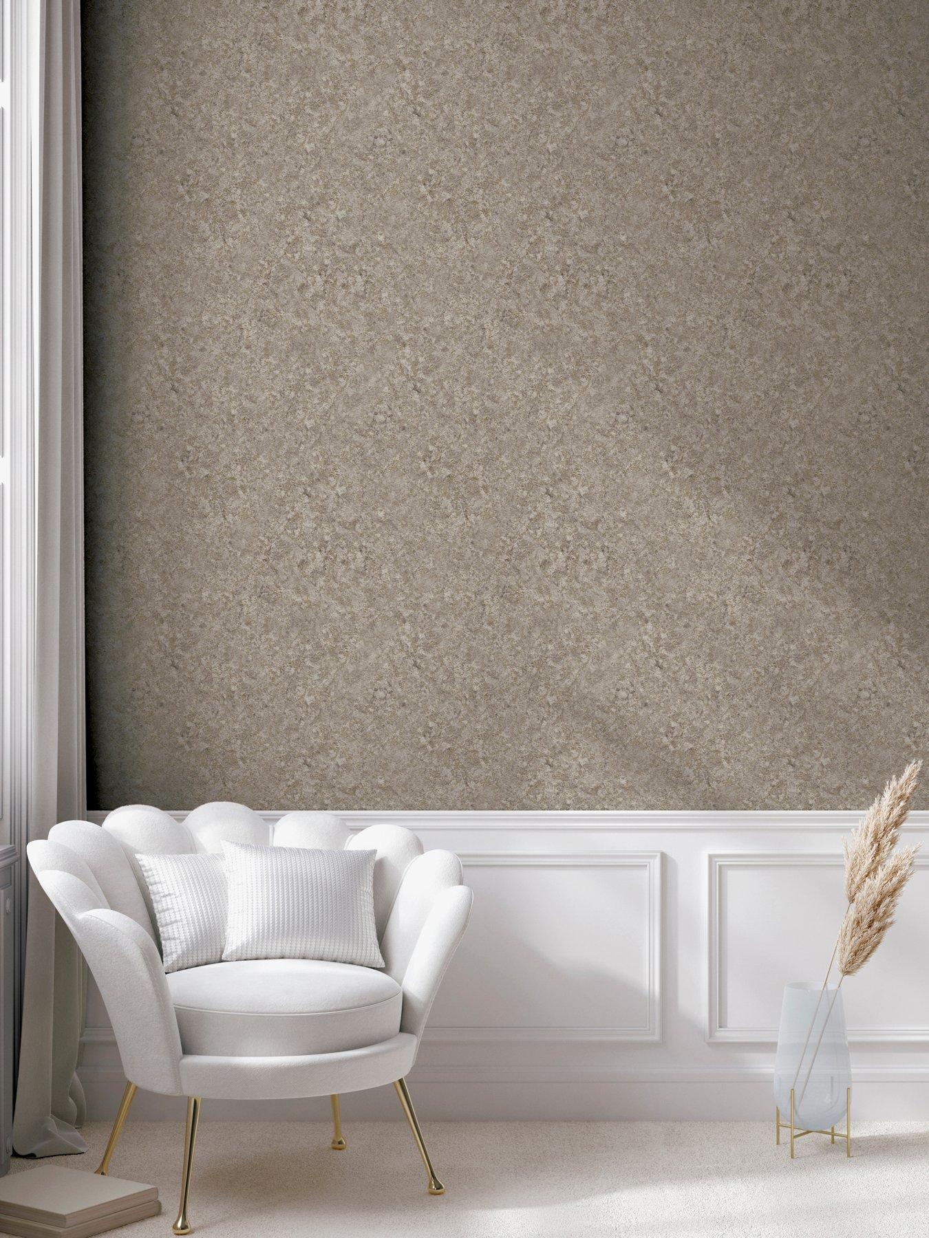 Image 1 of 7 of ARTHOUSE Textured Marble Cappuccino / Gold Wallpaper