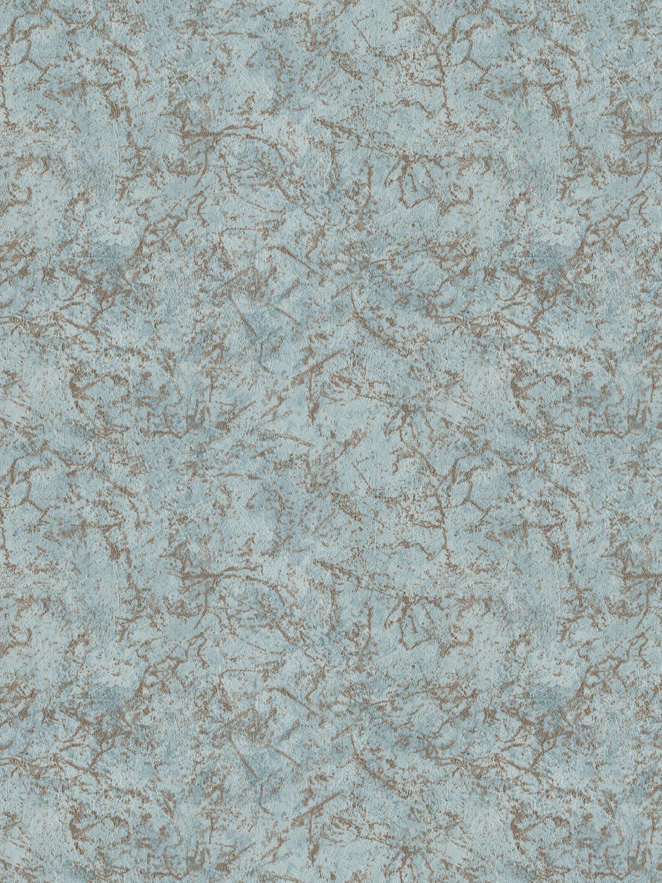 Image 3 of 7 of ARTHOUSE Textured Marble Soft Blue / Gold Wallpaper