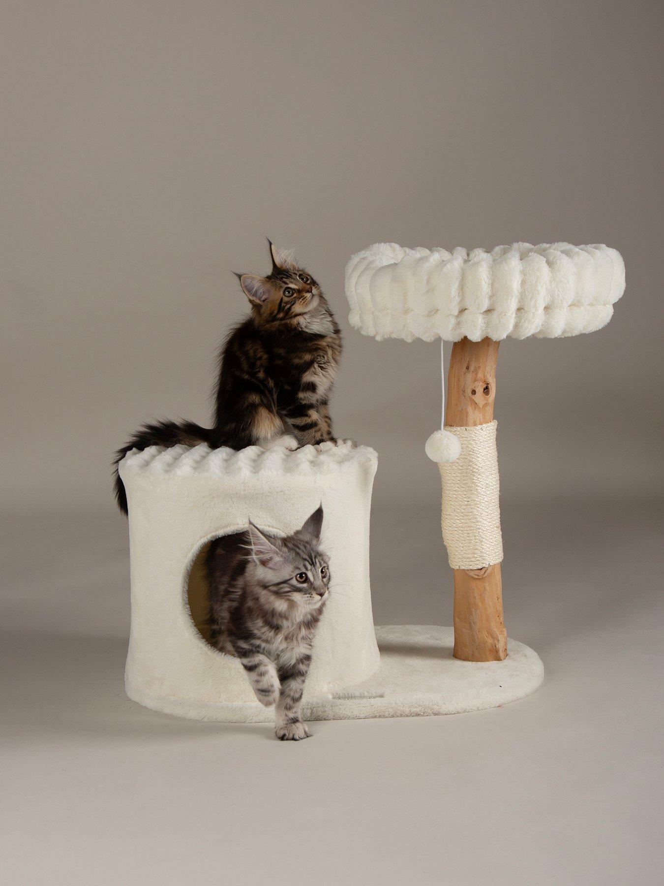 Image 1 of 7 of Scruffs Himalayas Cat Scratching Tree - Cream