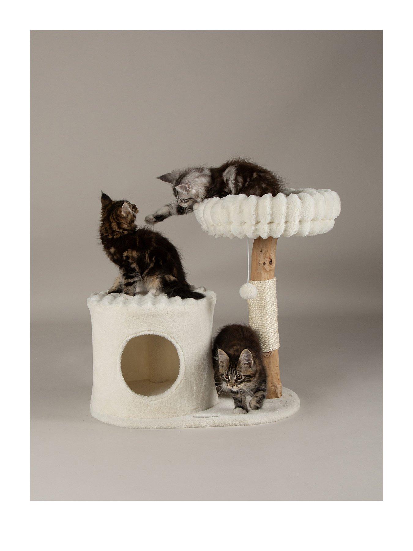 Image 2 of 7 of Scruffs Himalayas Cat Scratching Tree - Cream