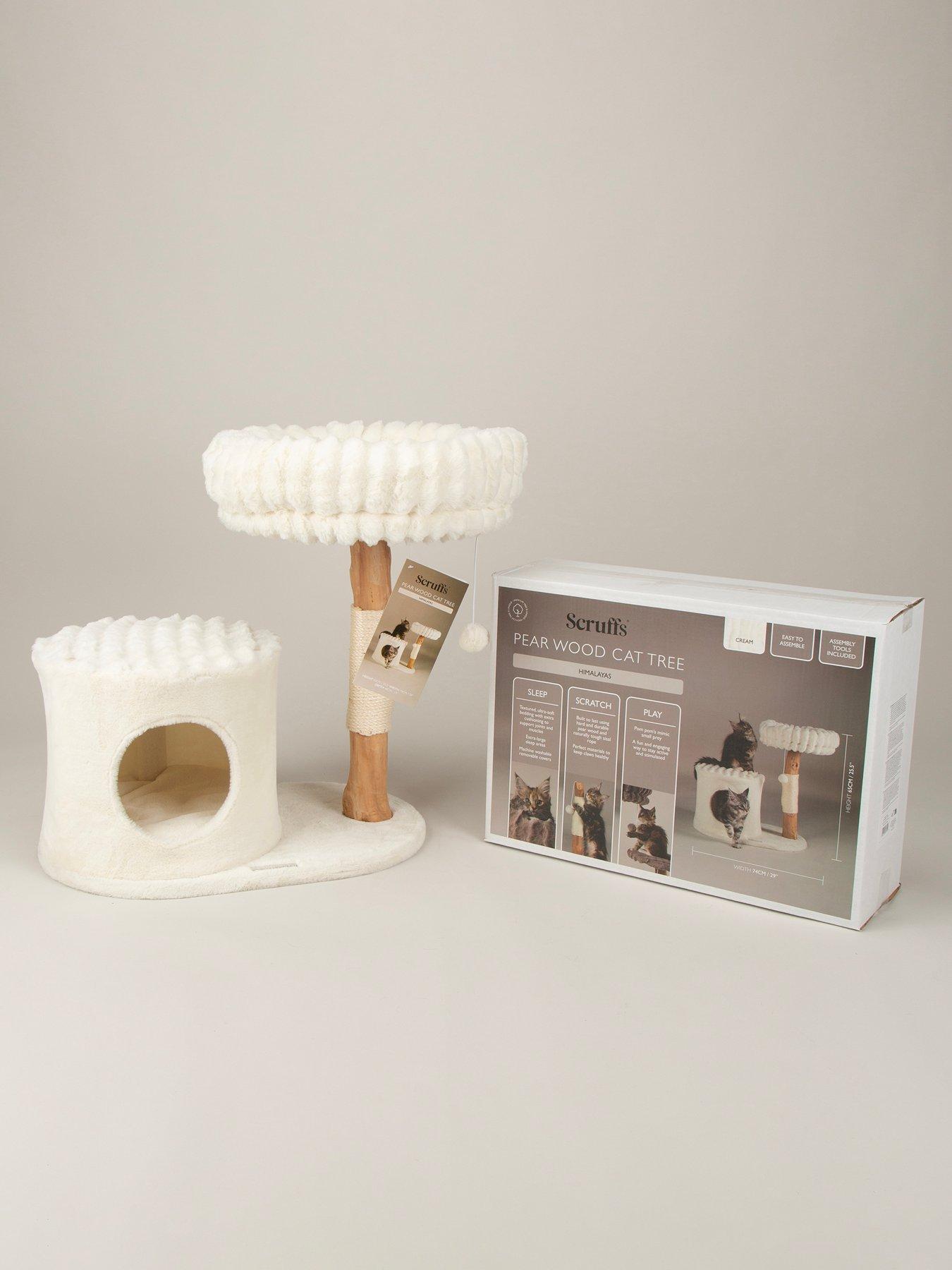 Image 6 of 7 of Scruffs Himalayas Cat Scratching Tree - Cream