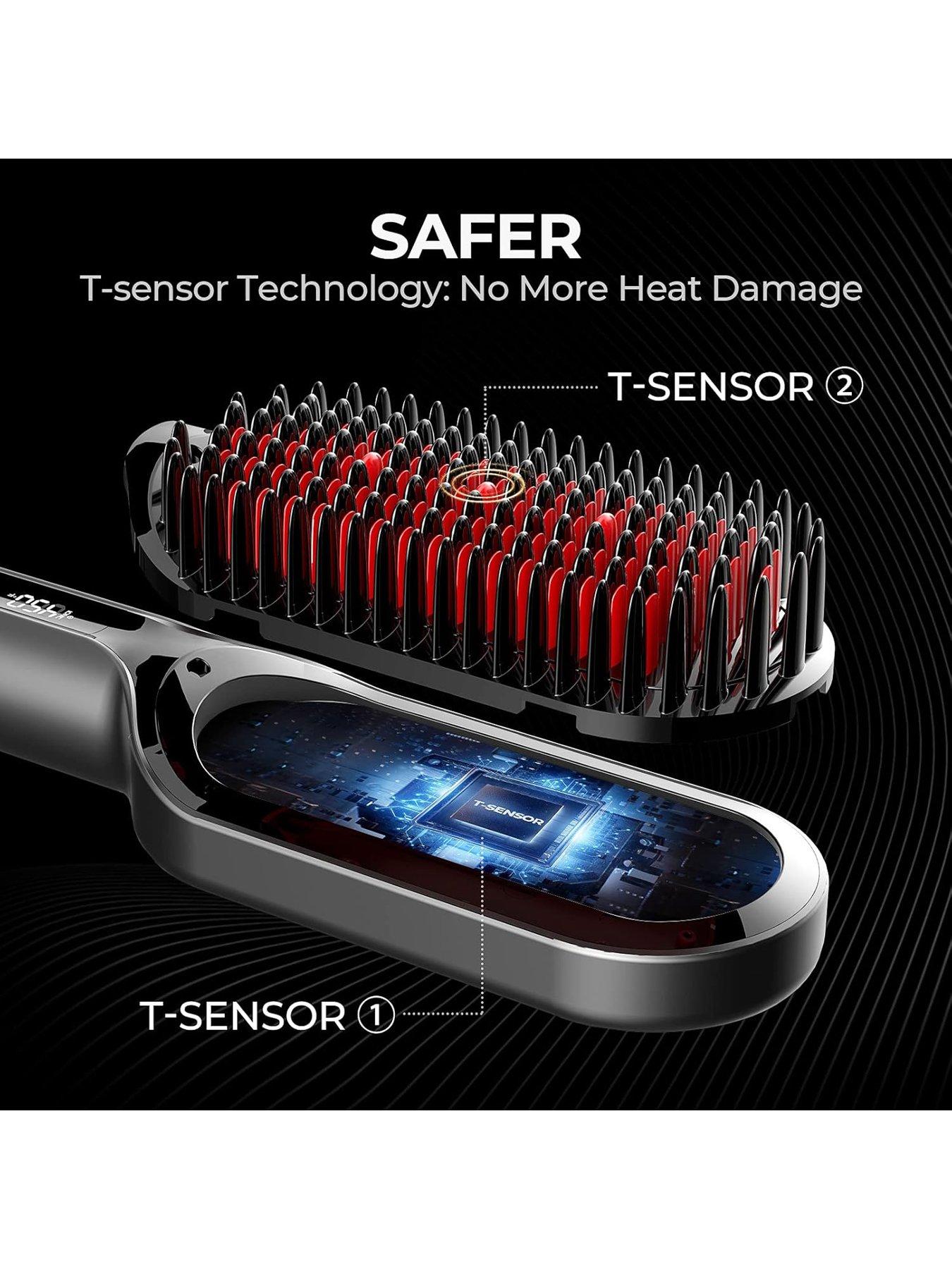Image 7 of 7 of Tymo IONIC Plus Hair Straightening Brush - Pink