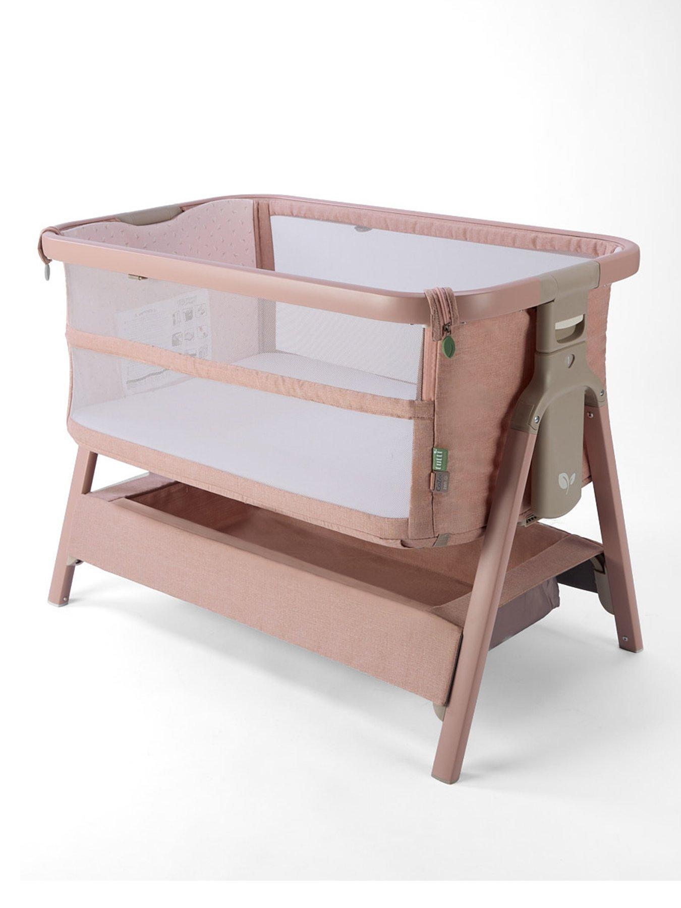 tutti-bambini-cozee-zen-bedside-crib-blushstillFront
