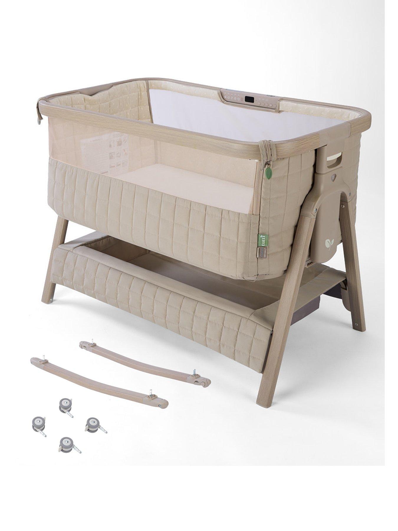 tutti-bambini-cozee-sense-bedside-crib-soft-walnutcocoastillFront