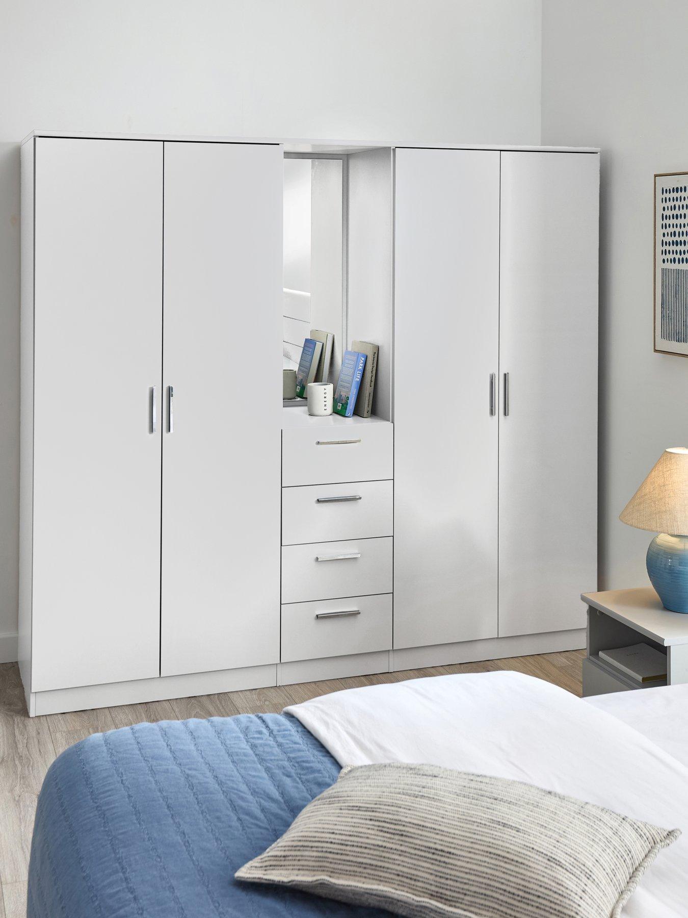 The Very Collection Panama 4 Door 4 Drawer Combi Fitment with Mirror
