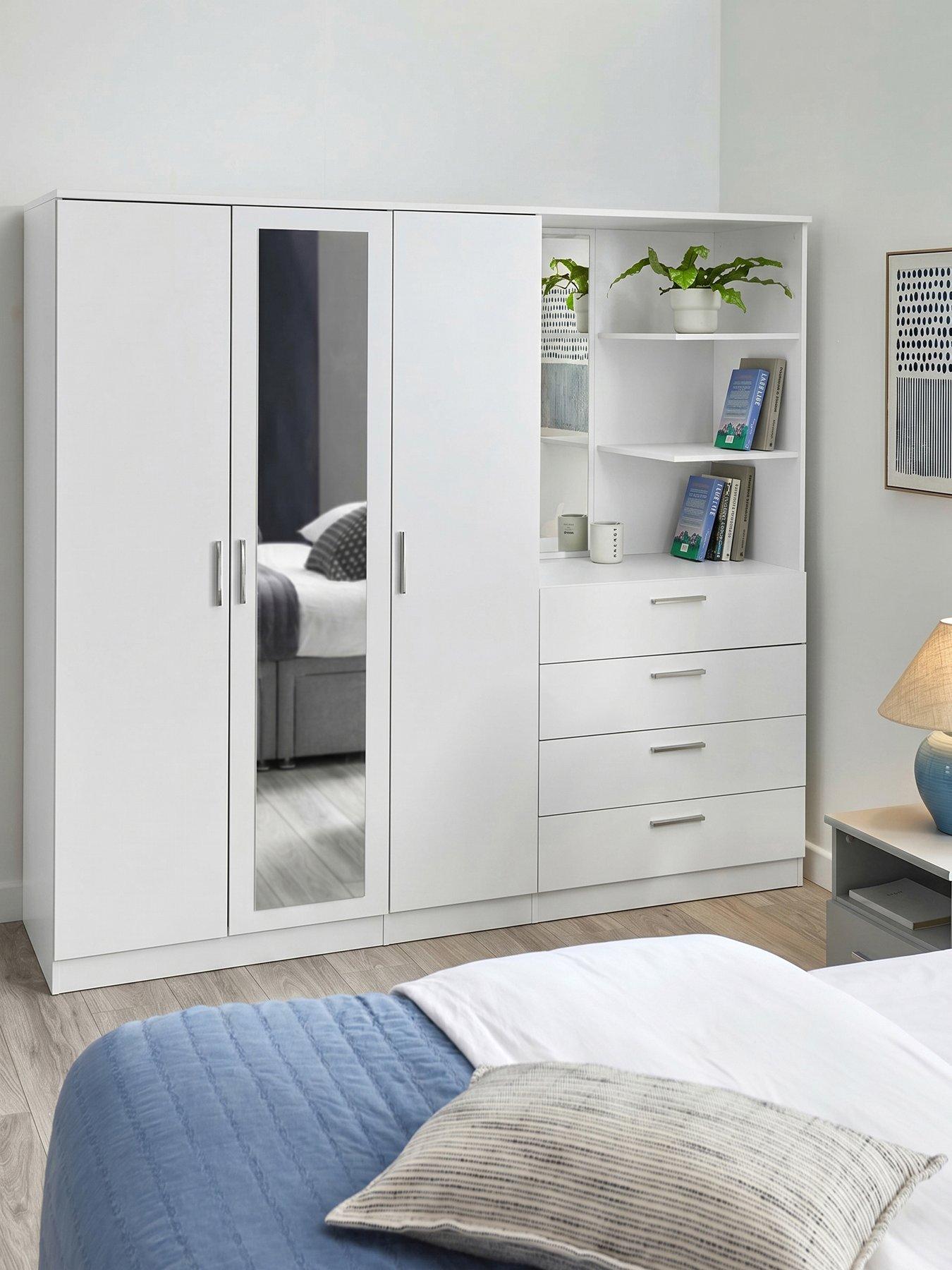 The Very Collection Panama 3 Door 4 Drawer Combi Wardrobe