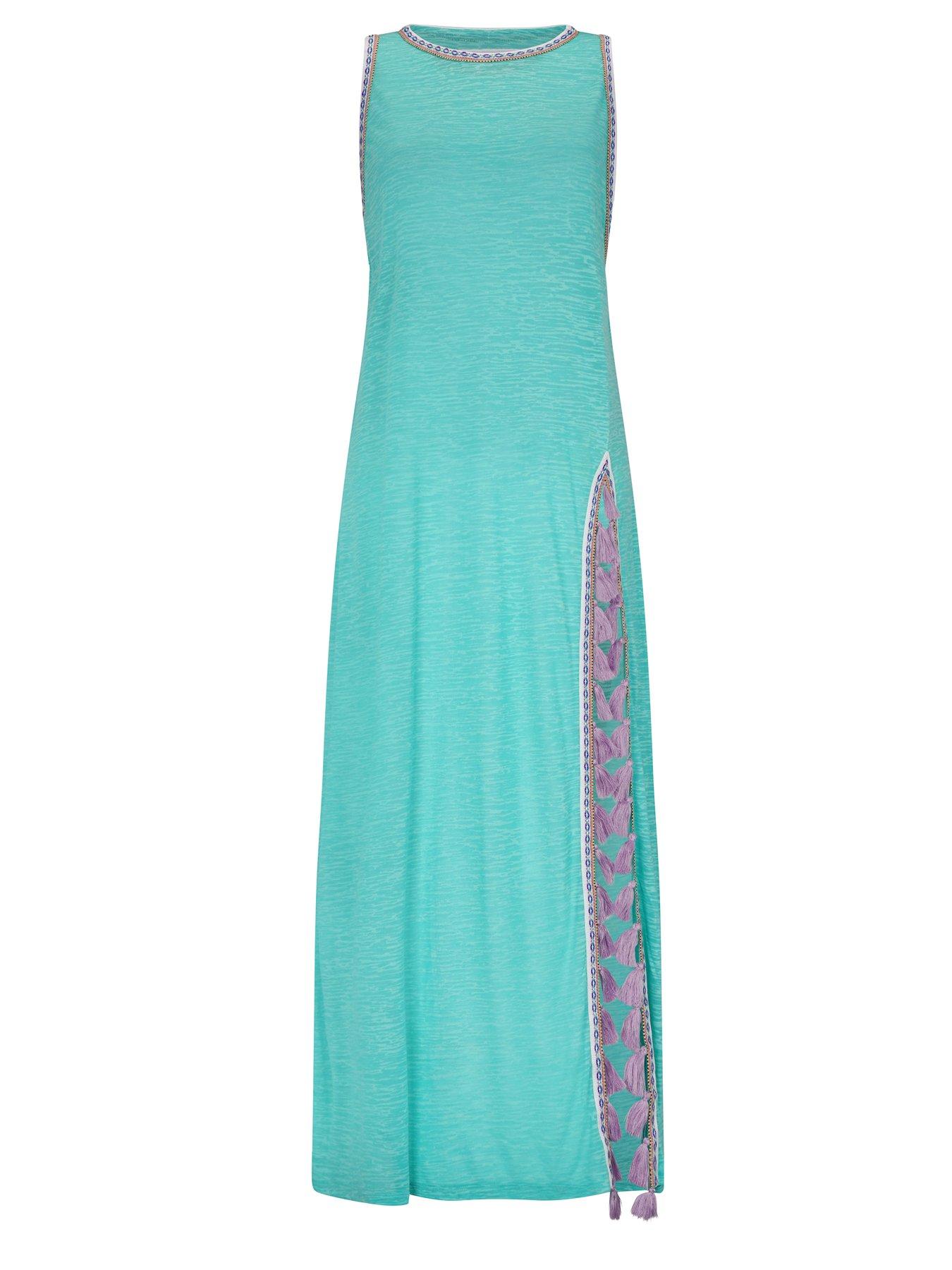 pitusa-pitusa-tassel-slit-dress--mintstillFront