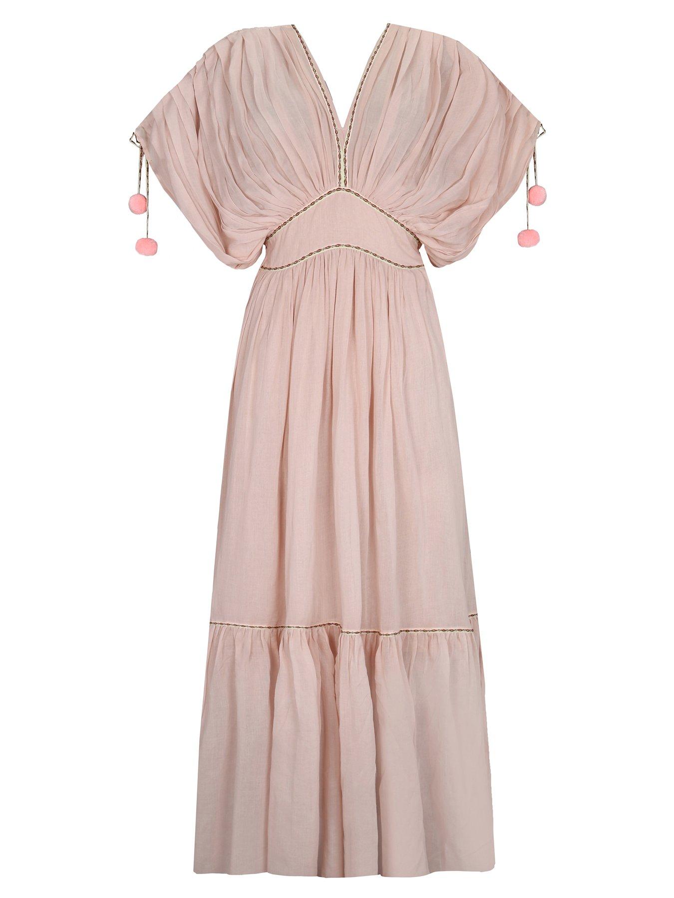 pitusa-clara-pompom-beach-dress-pale-pink