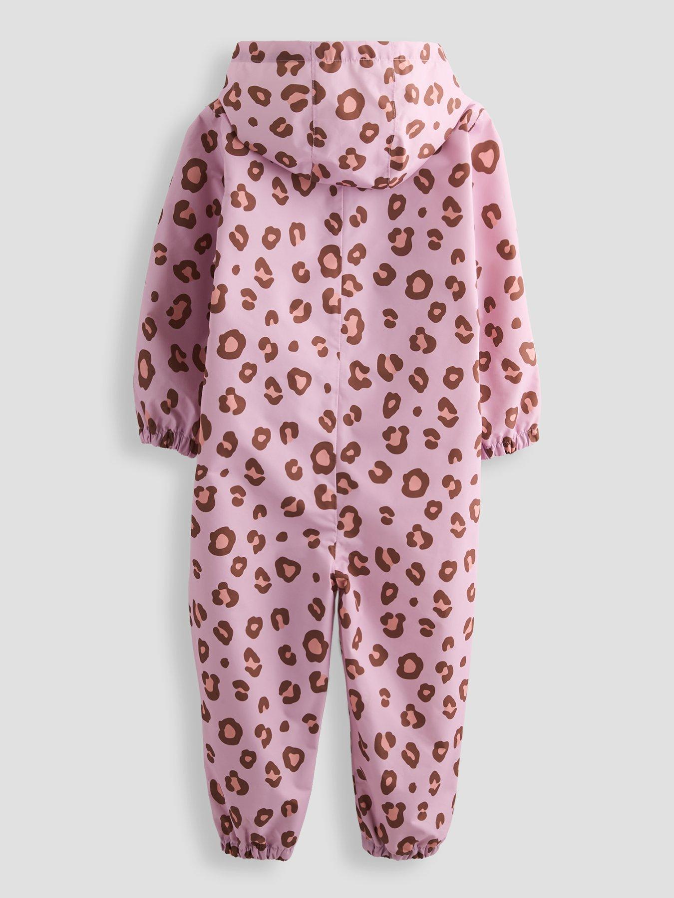 Image 2 of 5 of The Very Collection Girls Printed Basic Zip Through Puddle Suit (9 months - 7 years) - Pink