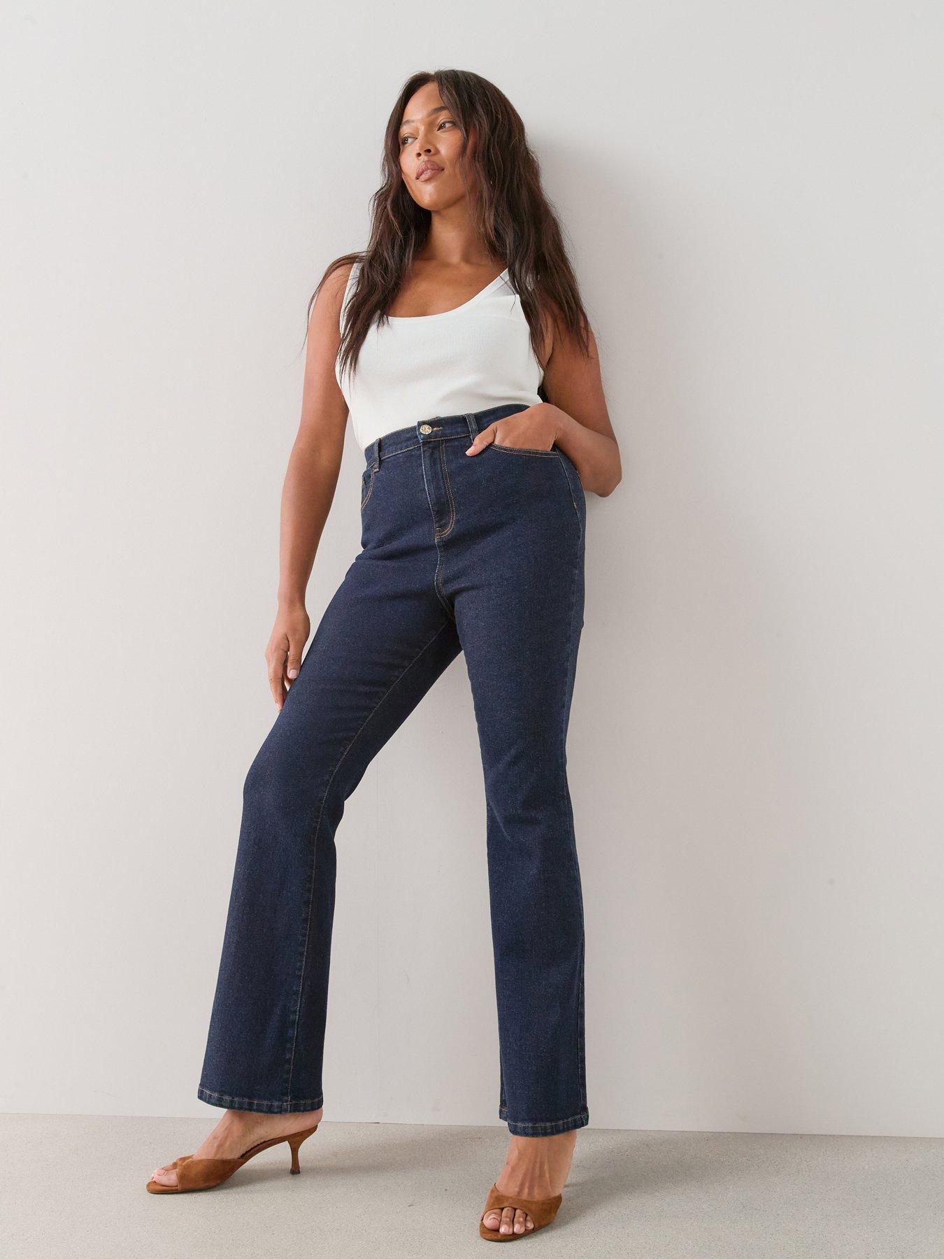 The Very Collection Curve Kickflare Jeans - Indigo Denim