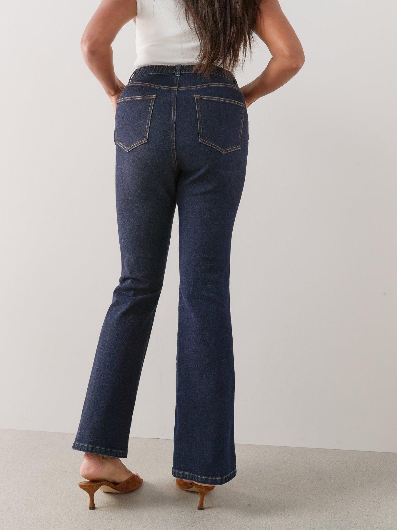 Image 2 of 6 of The Very Collection Curve Kickflare Jeans - Indigo Denim