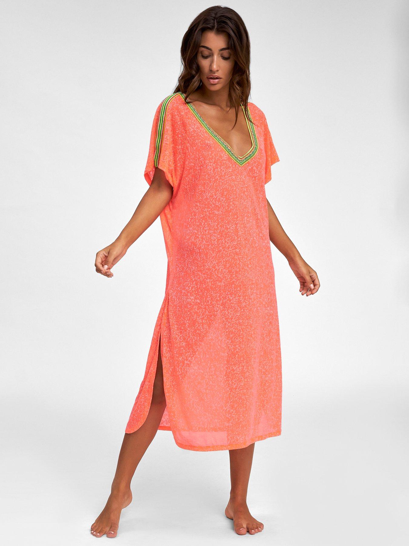 PITUSA Pitusa V-back Dress - Watermelon
