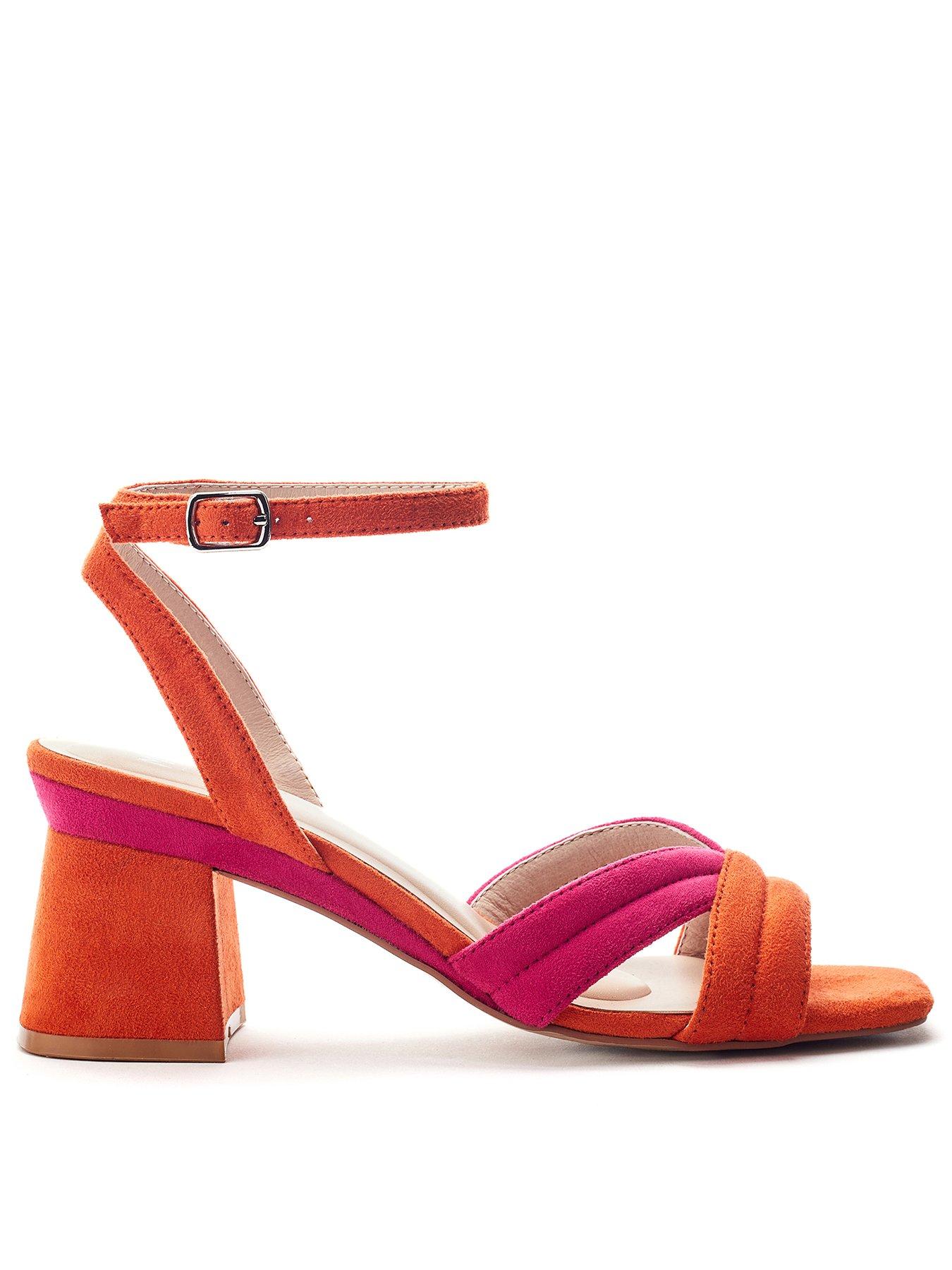 moda-in-pelle-madelia-pink-orange-alcantara-block-heel-strappy-sandal