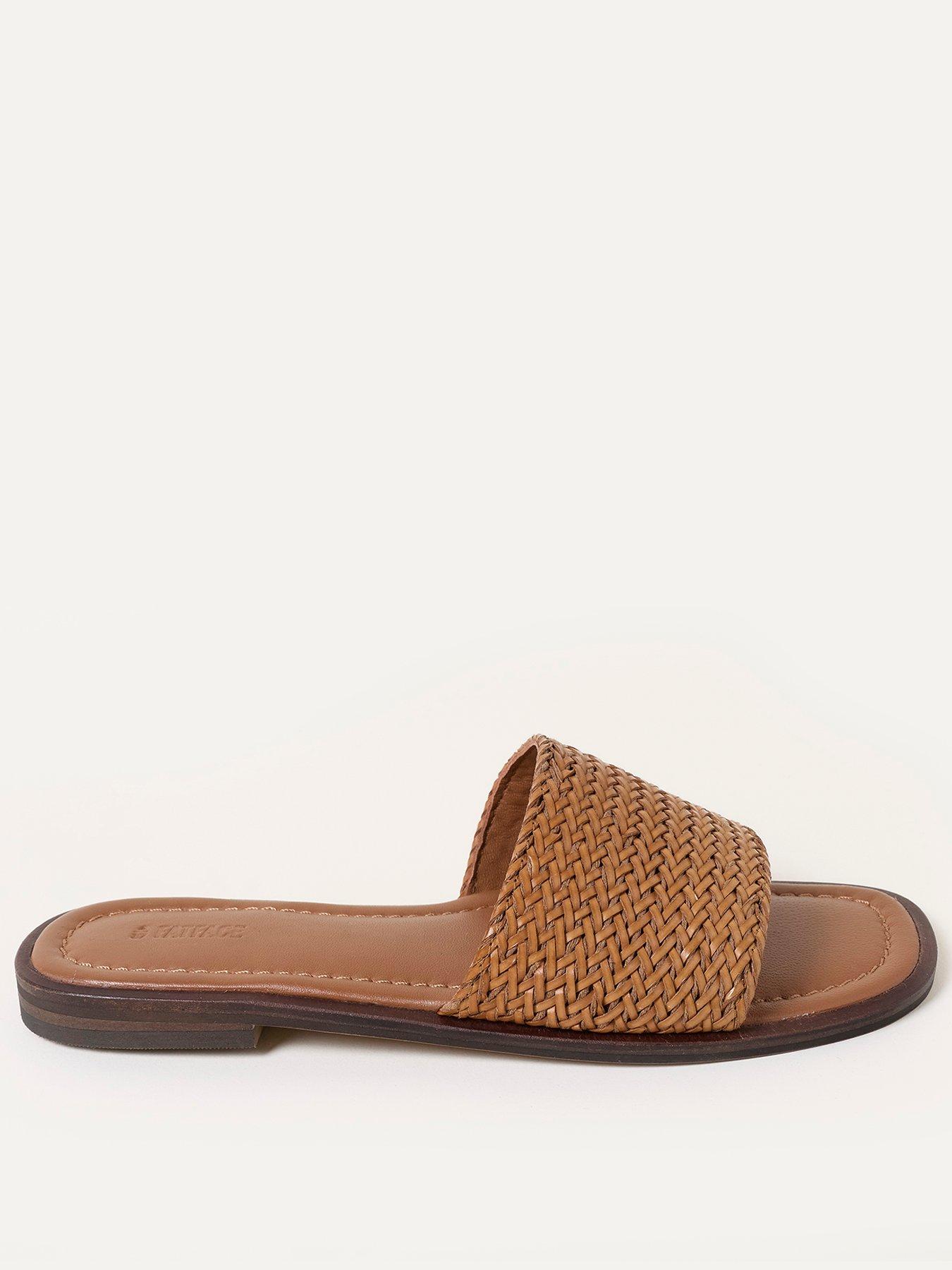 FatFace Textured Slide - Natural