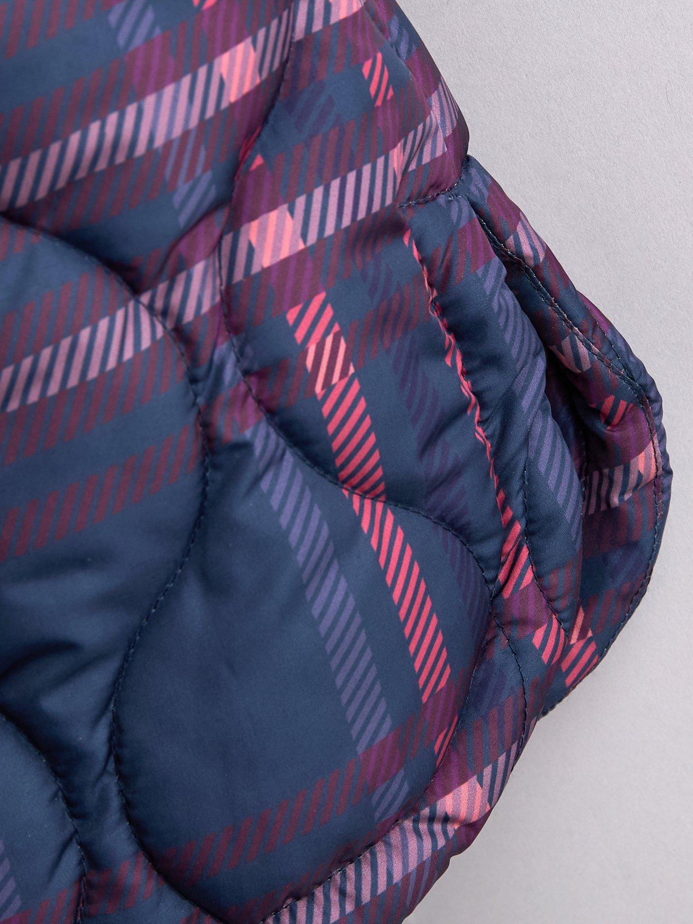 Image 5 of 5 of The Very Collection Girls Quilted Regular Knee Length Coat - Blue
