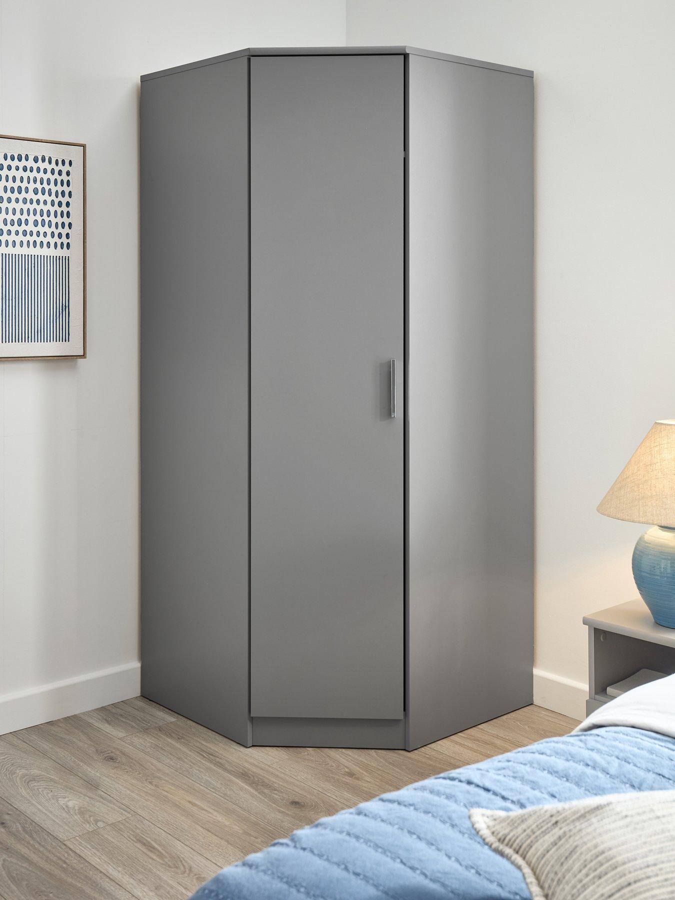 The Very Collection Panama Corner Wardrobe - Grey