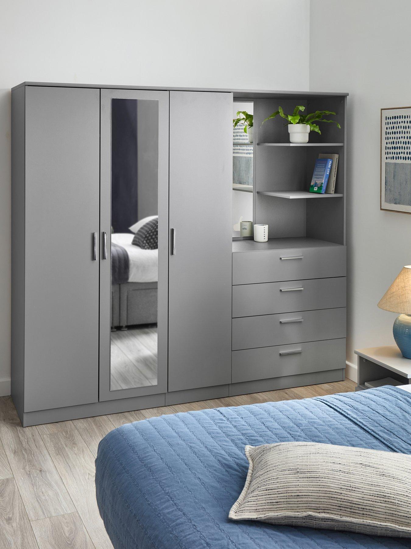 The Very Collection Panama 3 Door 4 Drawer Combi Wardrobe
