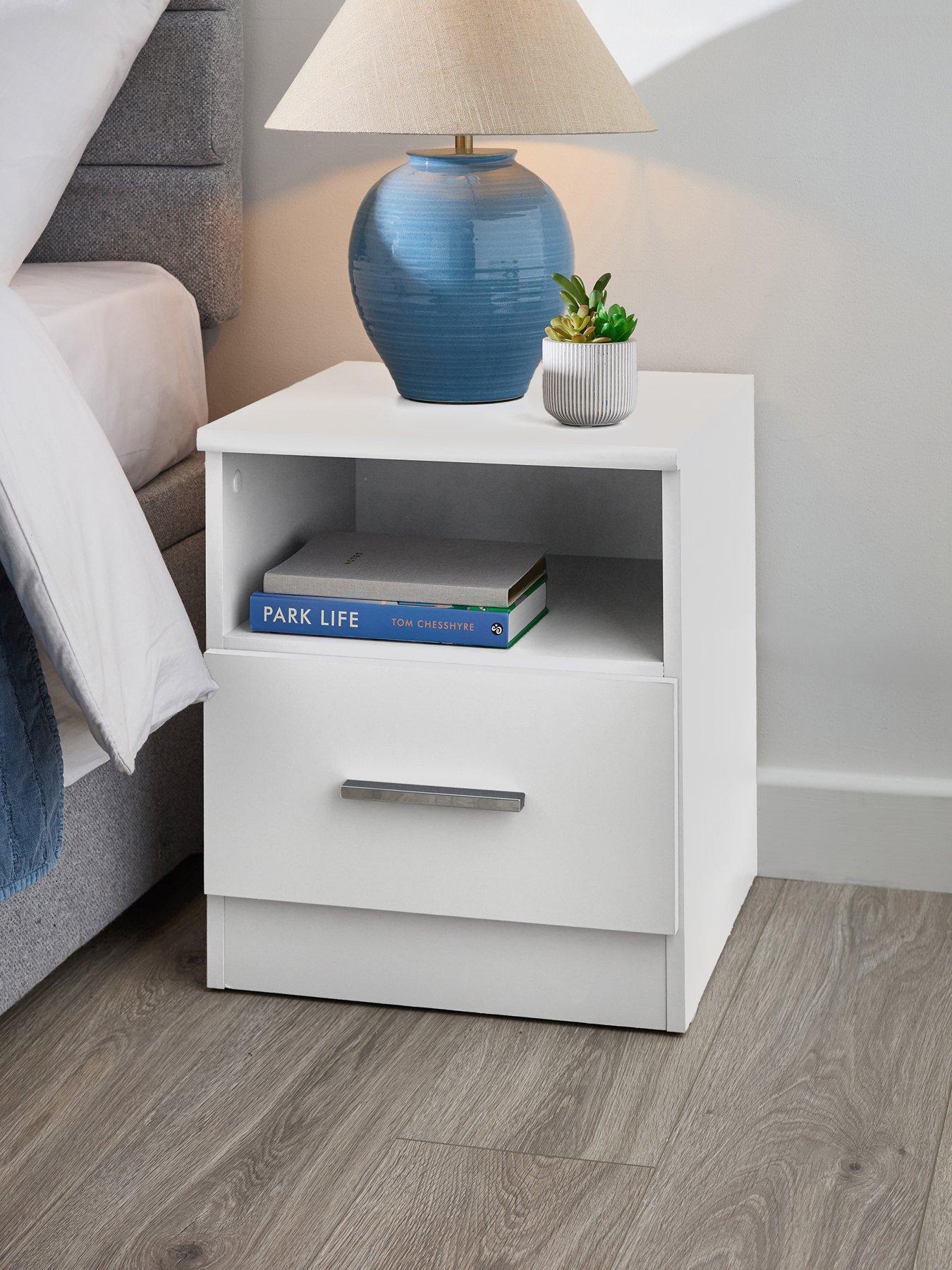 Image 1 of 7 of The Very Collection Panama 1 Drawer Bedside Cabinet