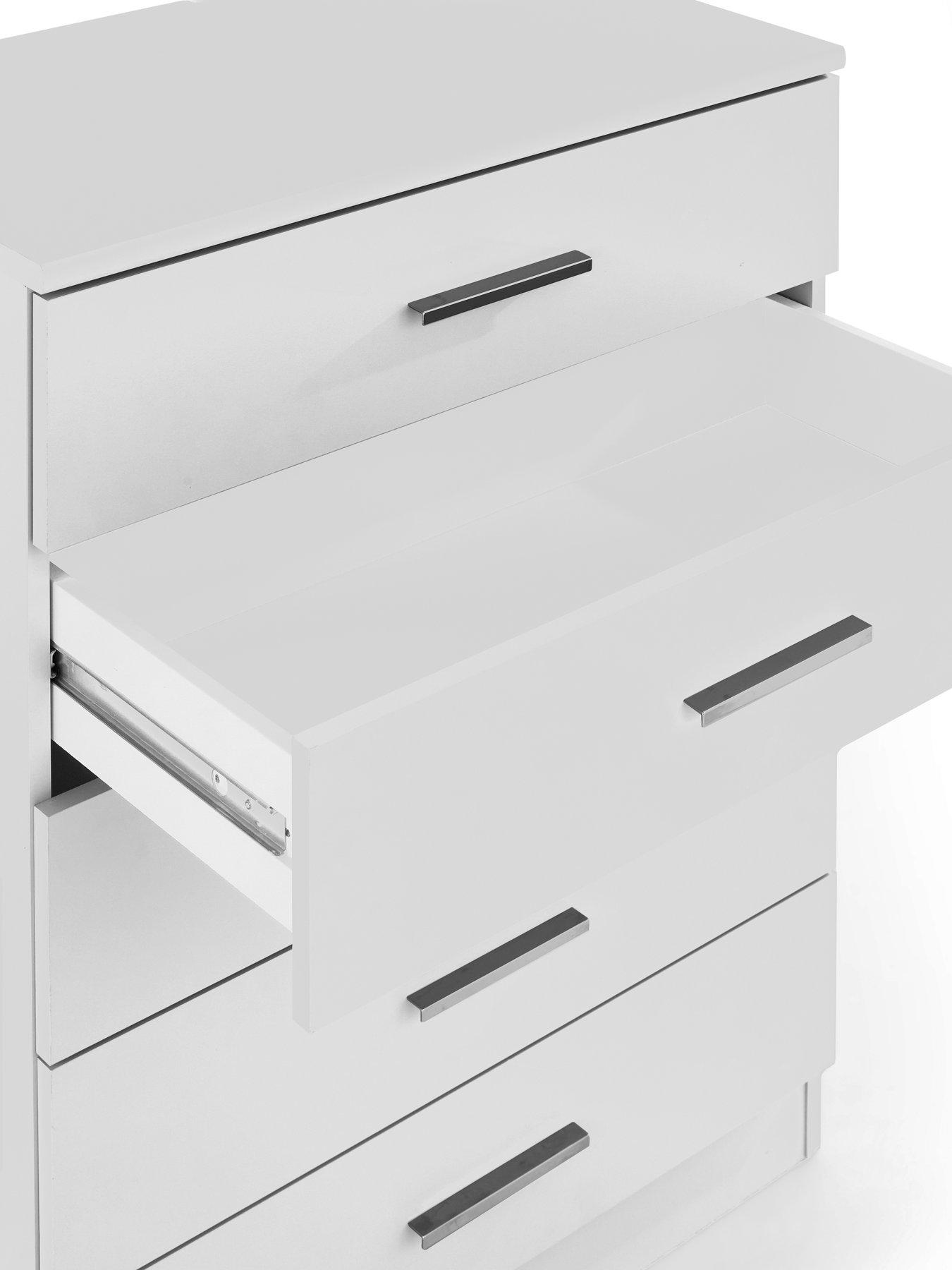 Image 6 of 7 of The Very Collection Panama 5 Drawer Chest - White